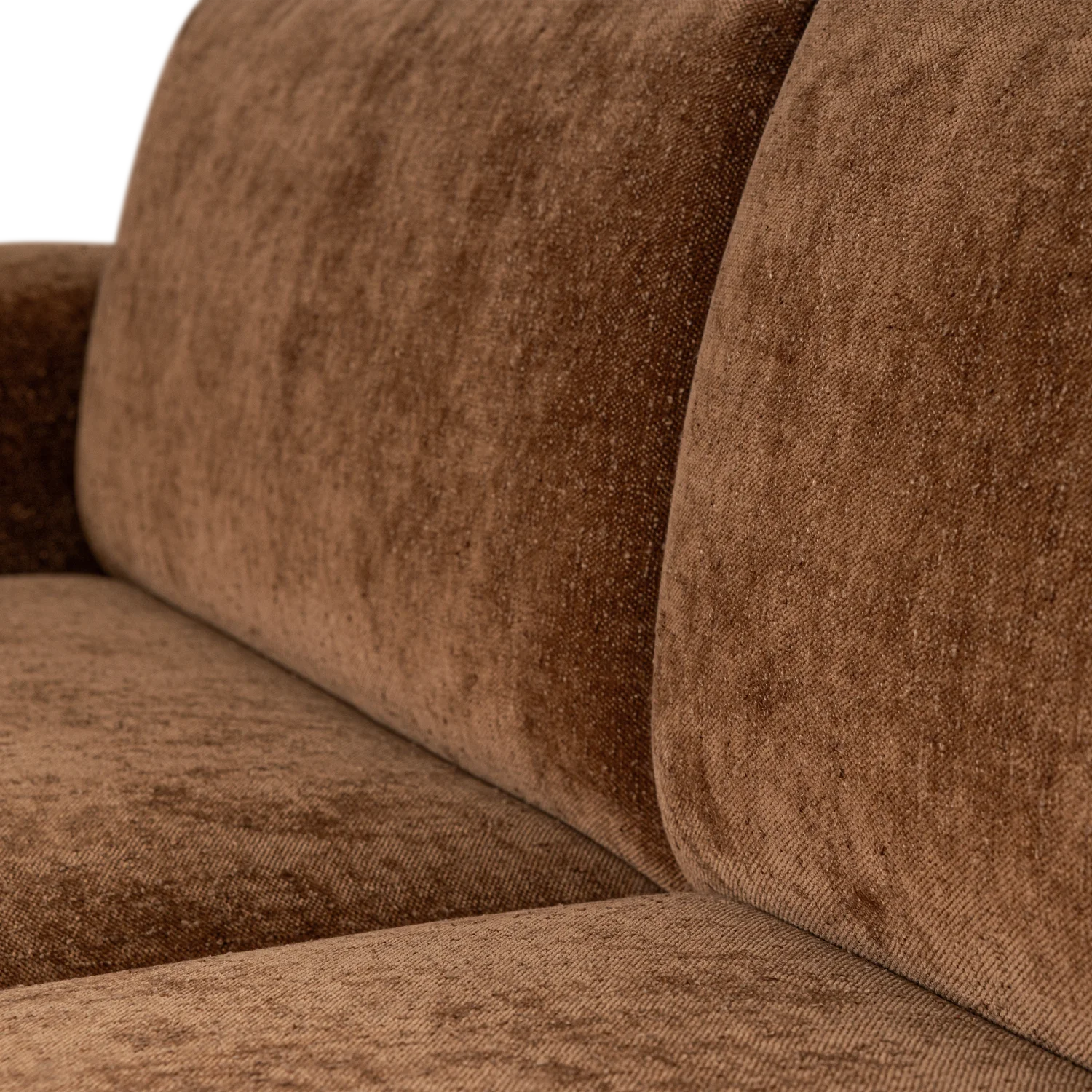 2-Seater Sofa UMINA Brown Chenille