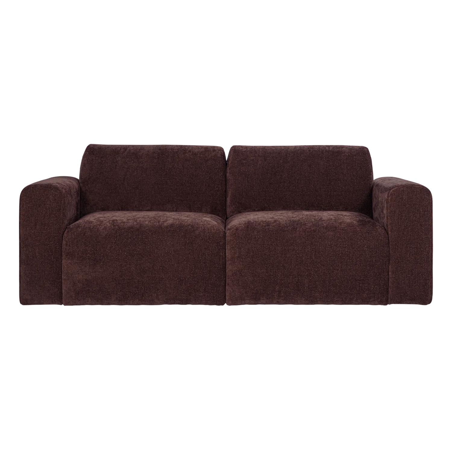 2-Seater Sofa UMINA Dark Burgundy Chenille