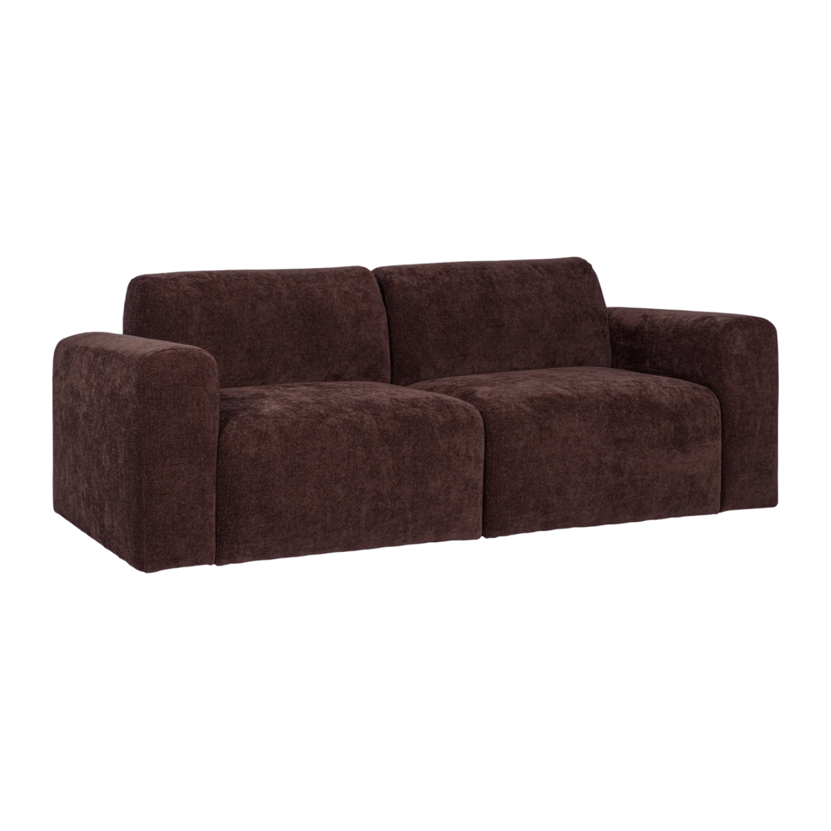 2-Seater Sofa UMINA Dark Burgundy Chenille