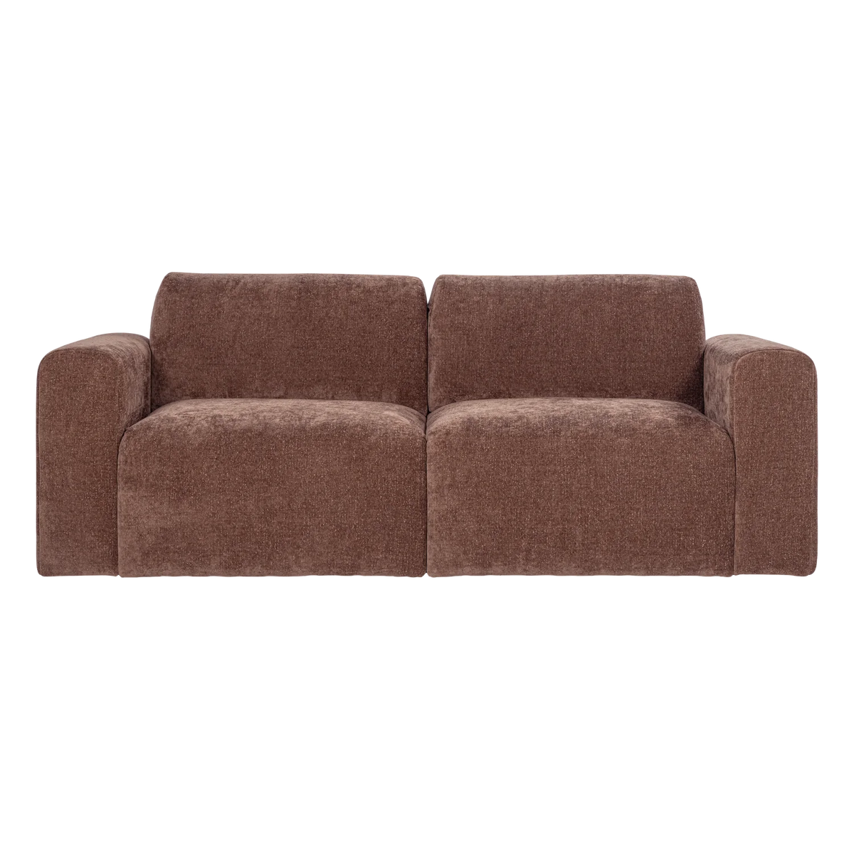2-Seater Sofa UMINA Pink-Brown Chenille