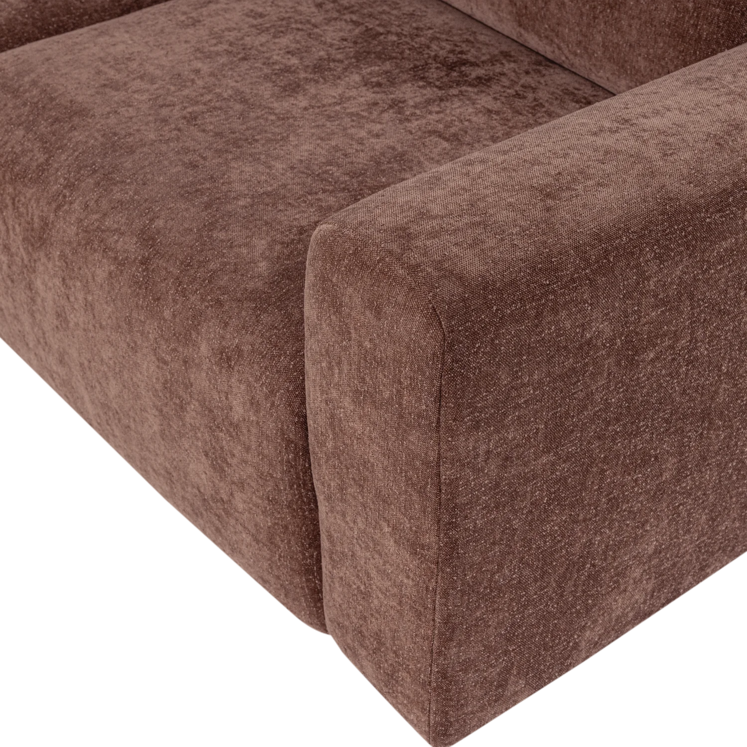 2-Seater Sofa UMINA Pink-Brown Chenille