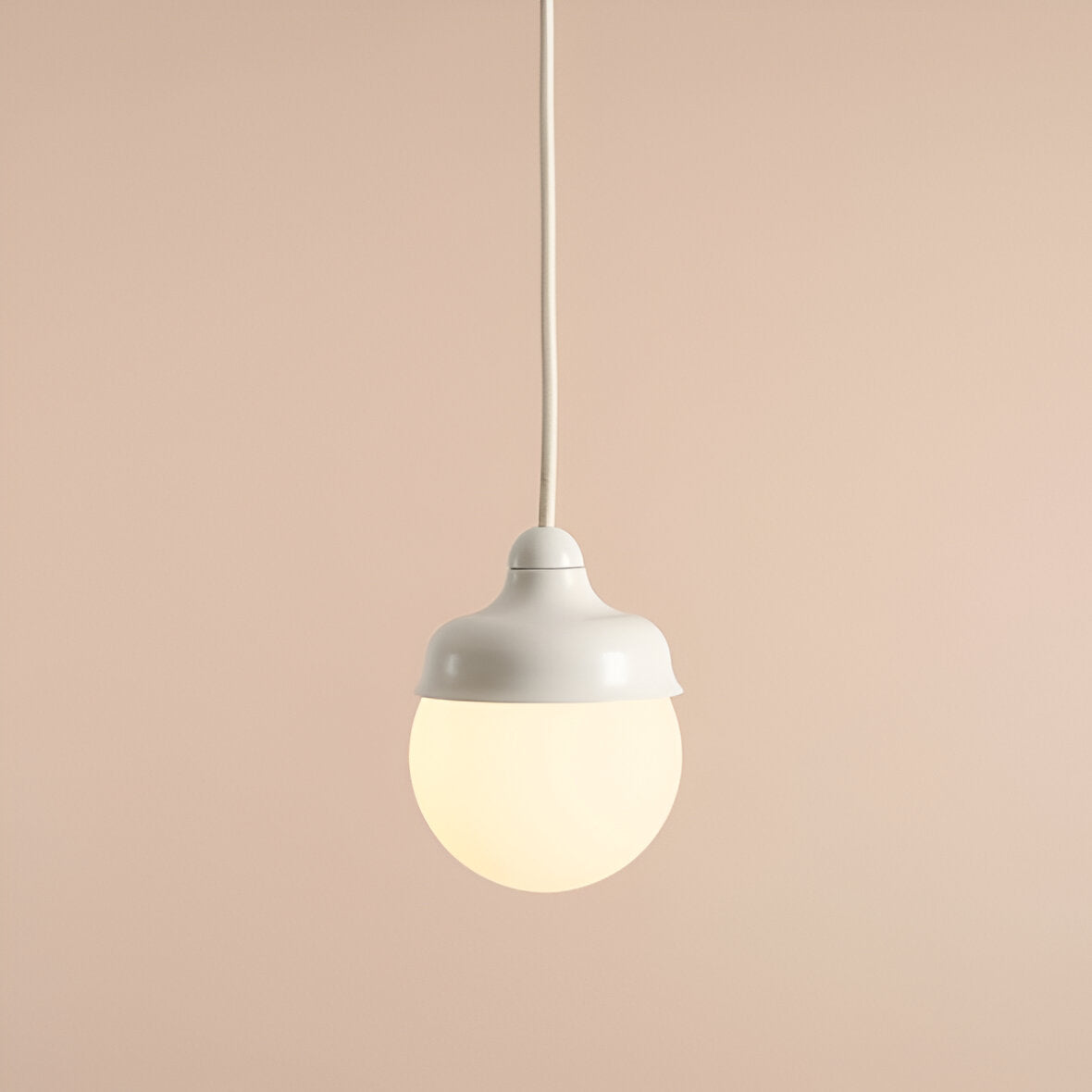 Hanging lamp cream wave