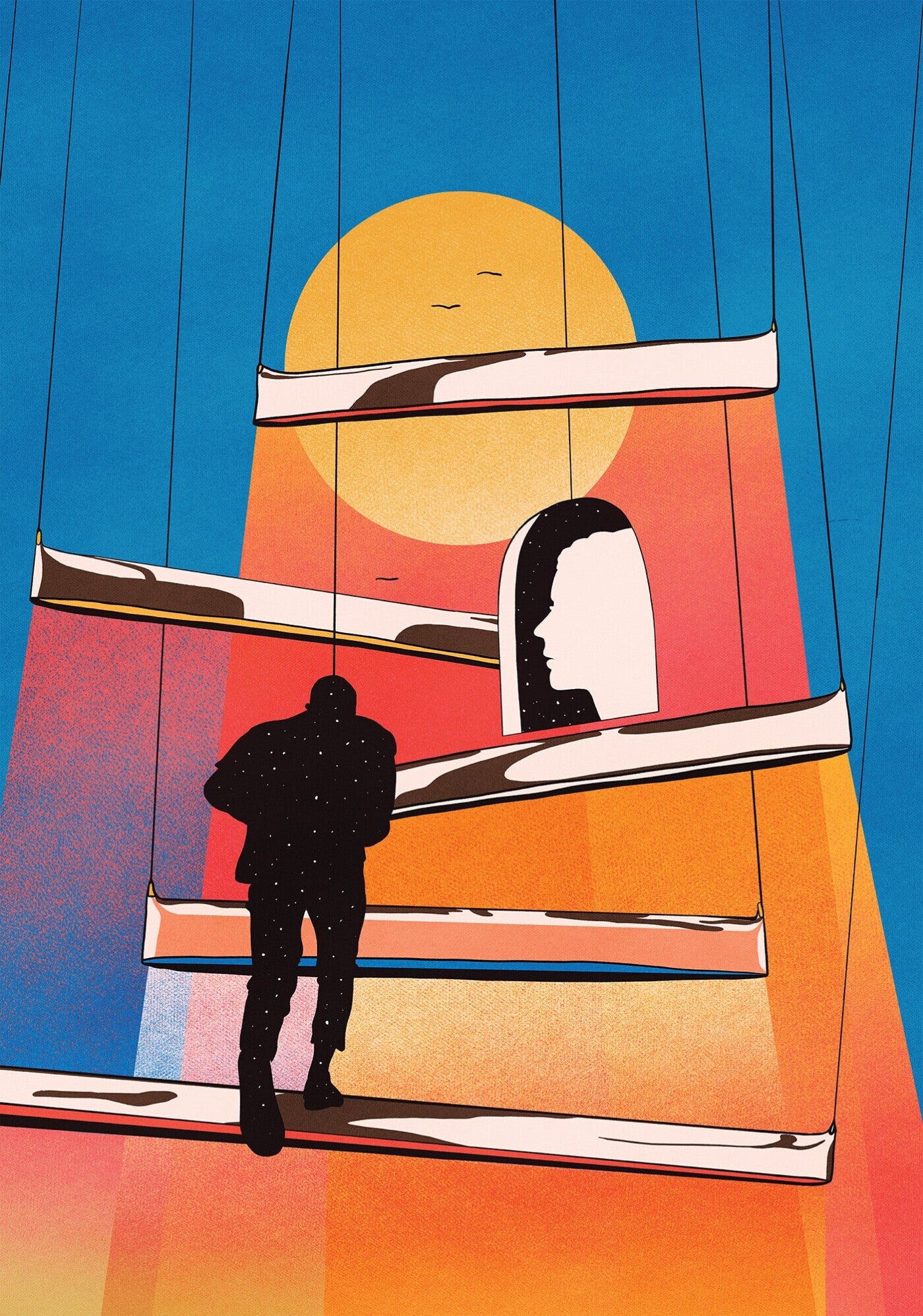 Pendelleuchte BLADE Stahl