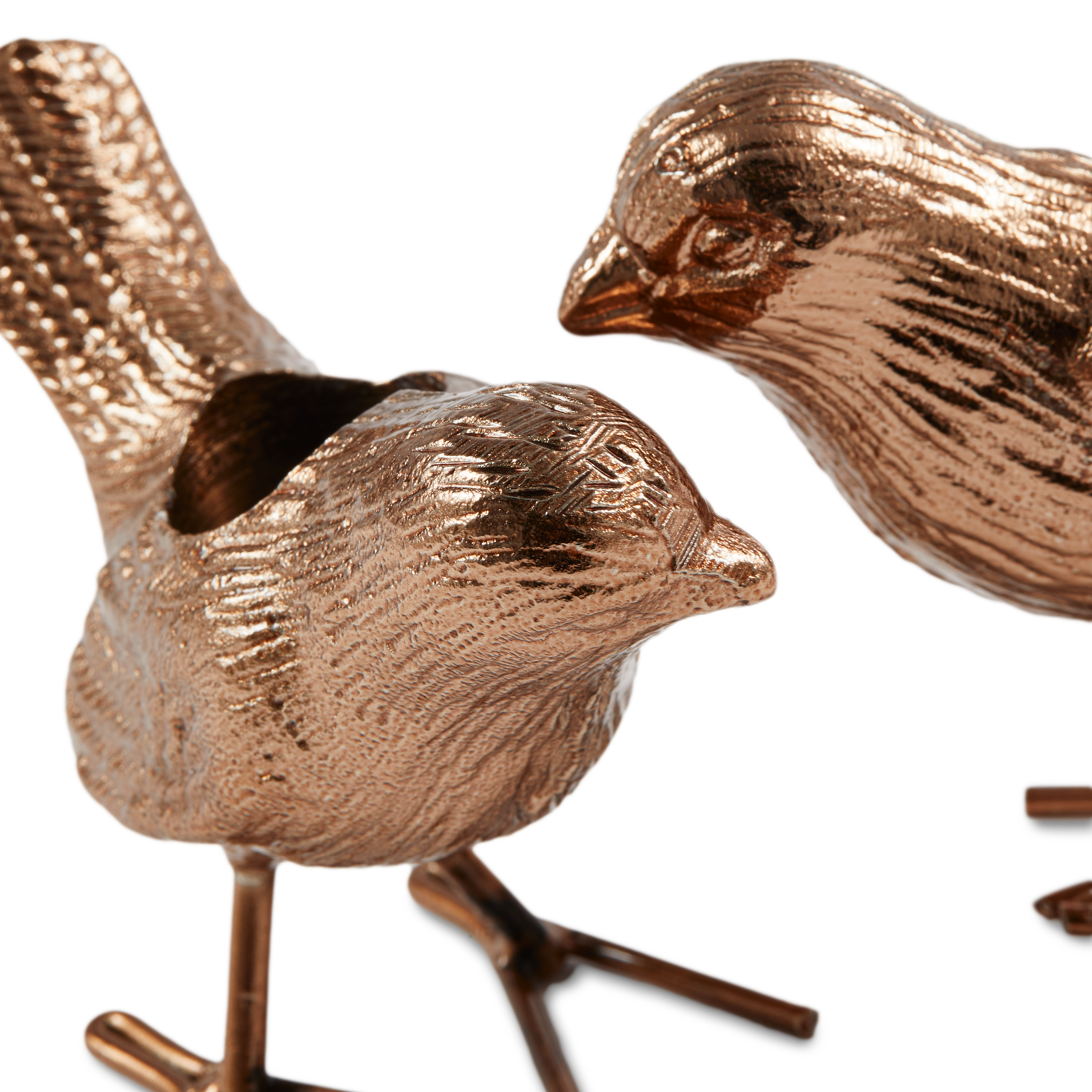 Kerzenhalter FLOCK OF BIRDS hellrosa gold