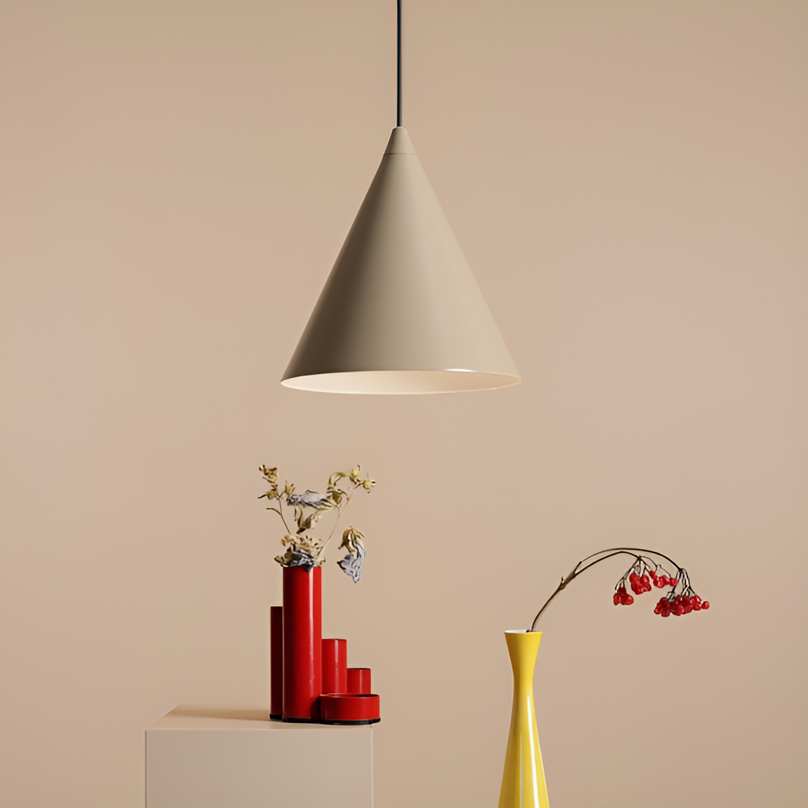 FORM beige Hängelampe