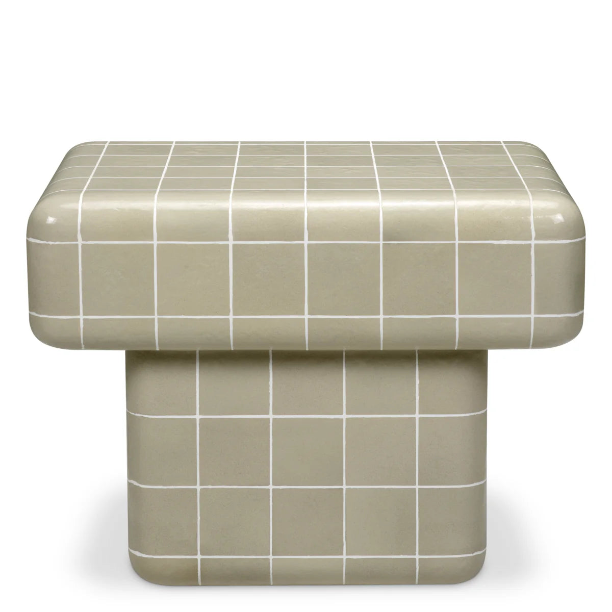 MATEO Outdoor Side Table Warm Gray