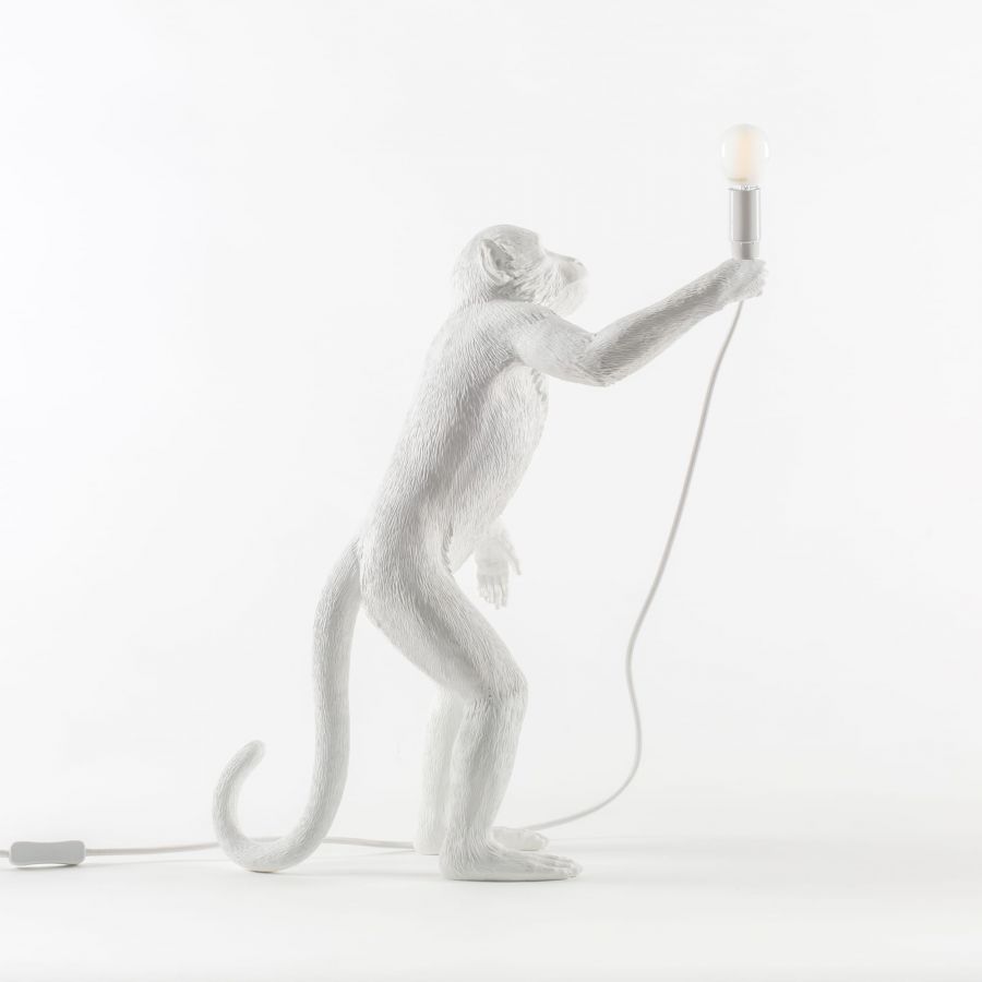 MONKEY STANDING Tischleuchte weiß