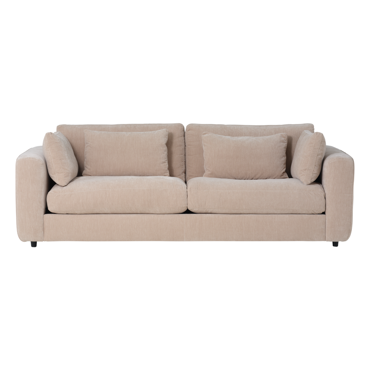 Sofa 3-osobowa CHUNKY szenil piaskowy – ujęcie 4