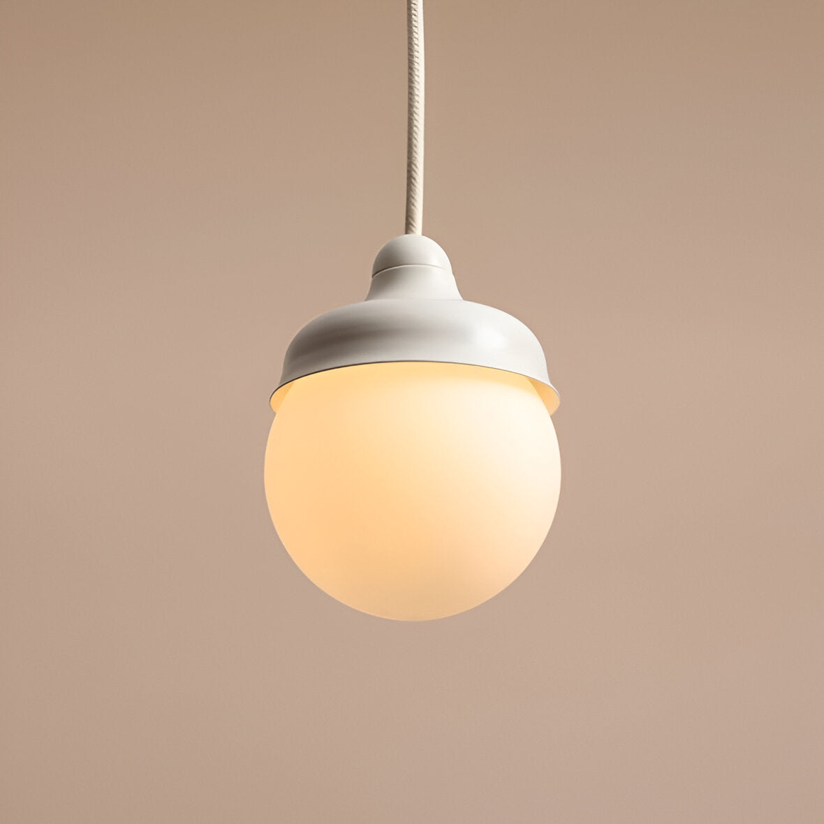 Hanging lamp cream wave
