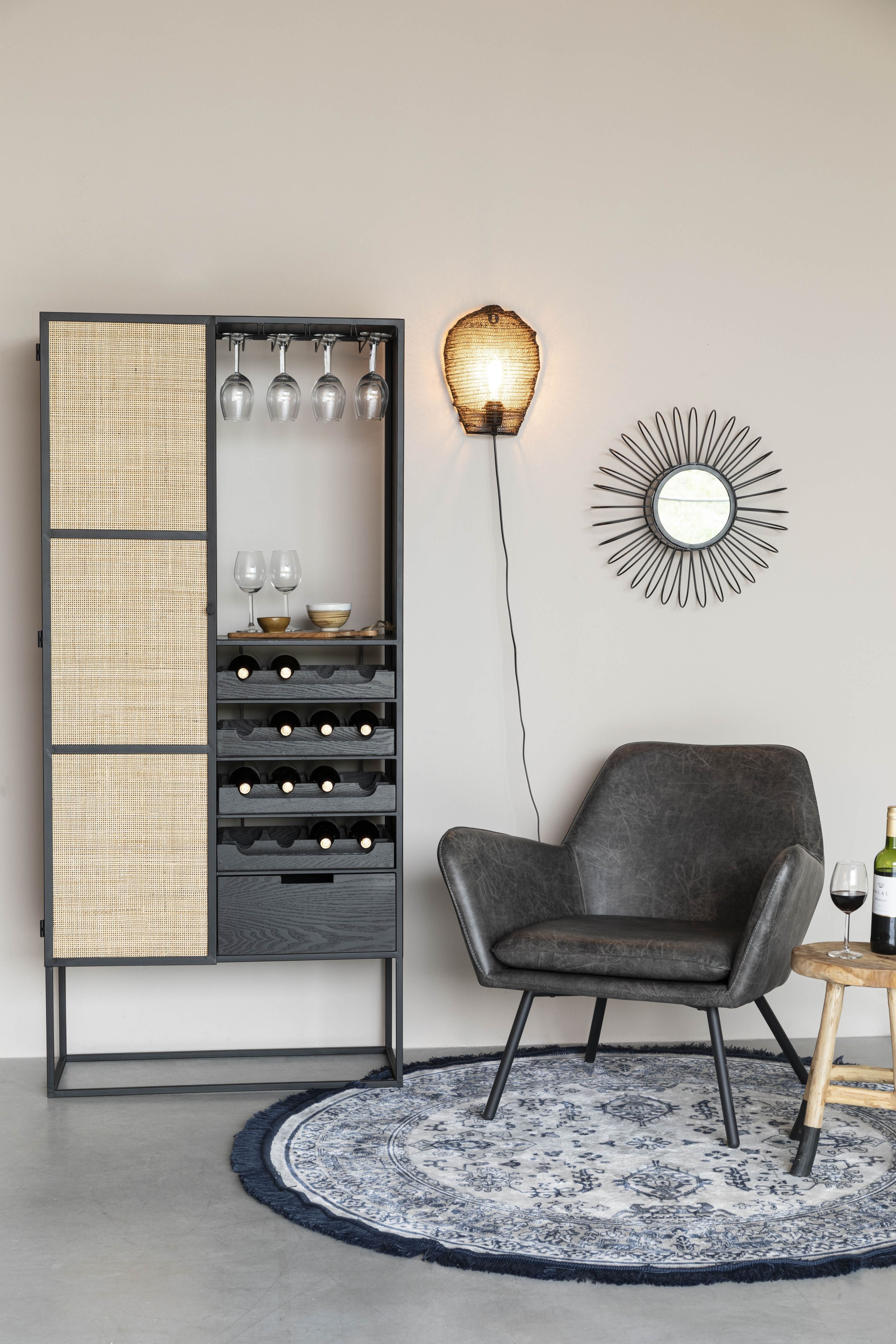 Wine Cabinet Guuji High White Label Living Eye on Design