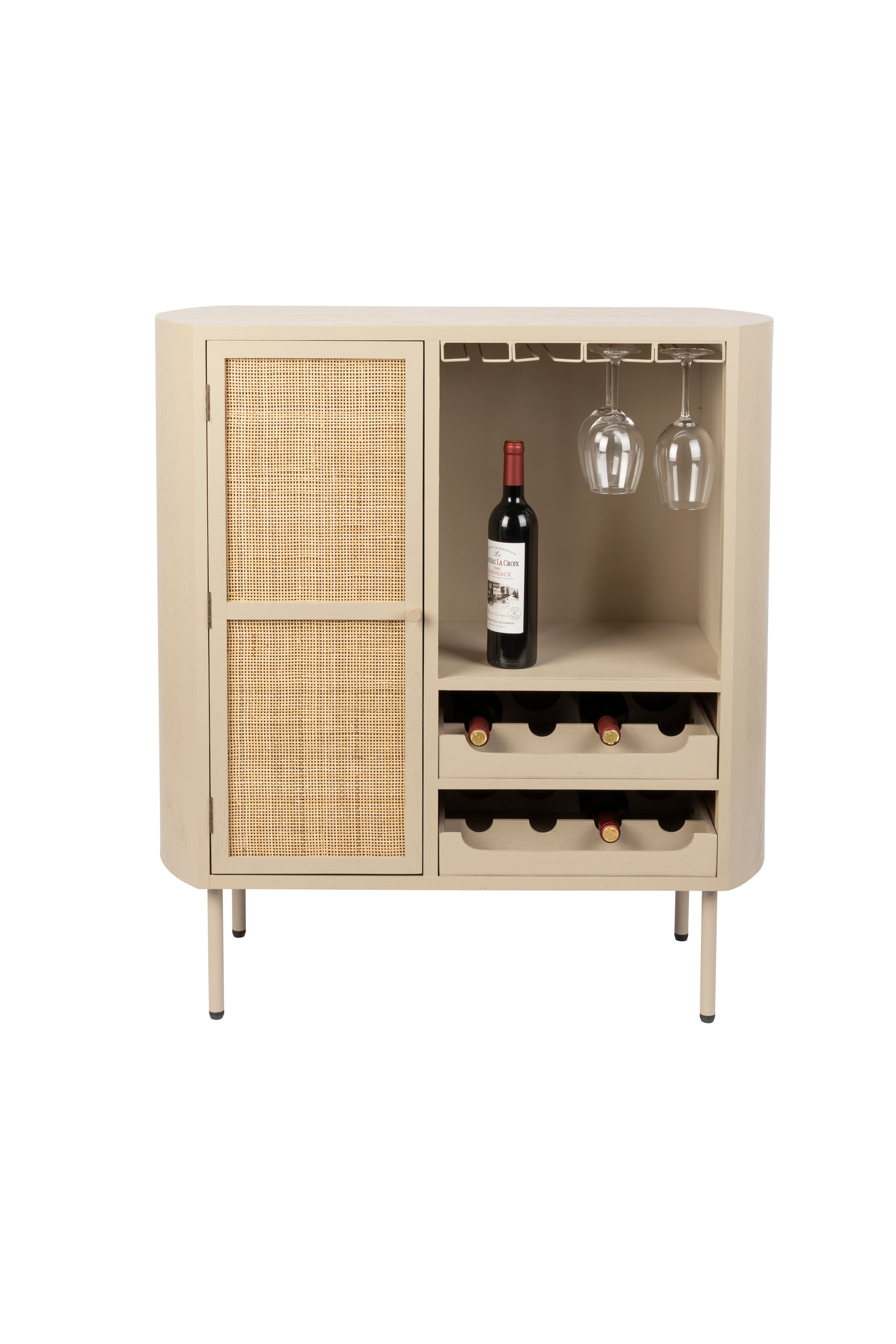Wine Cabinet Amaya Low White Label Living Eye on Design