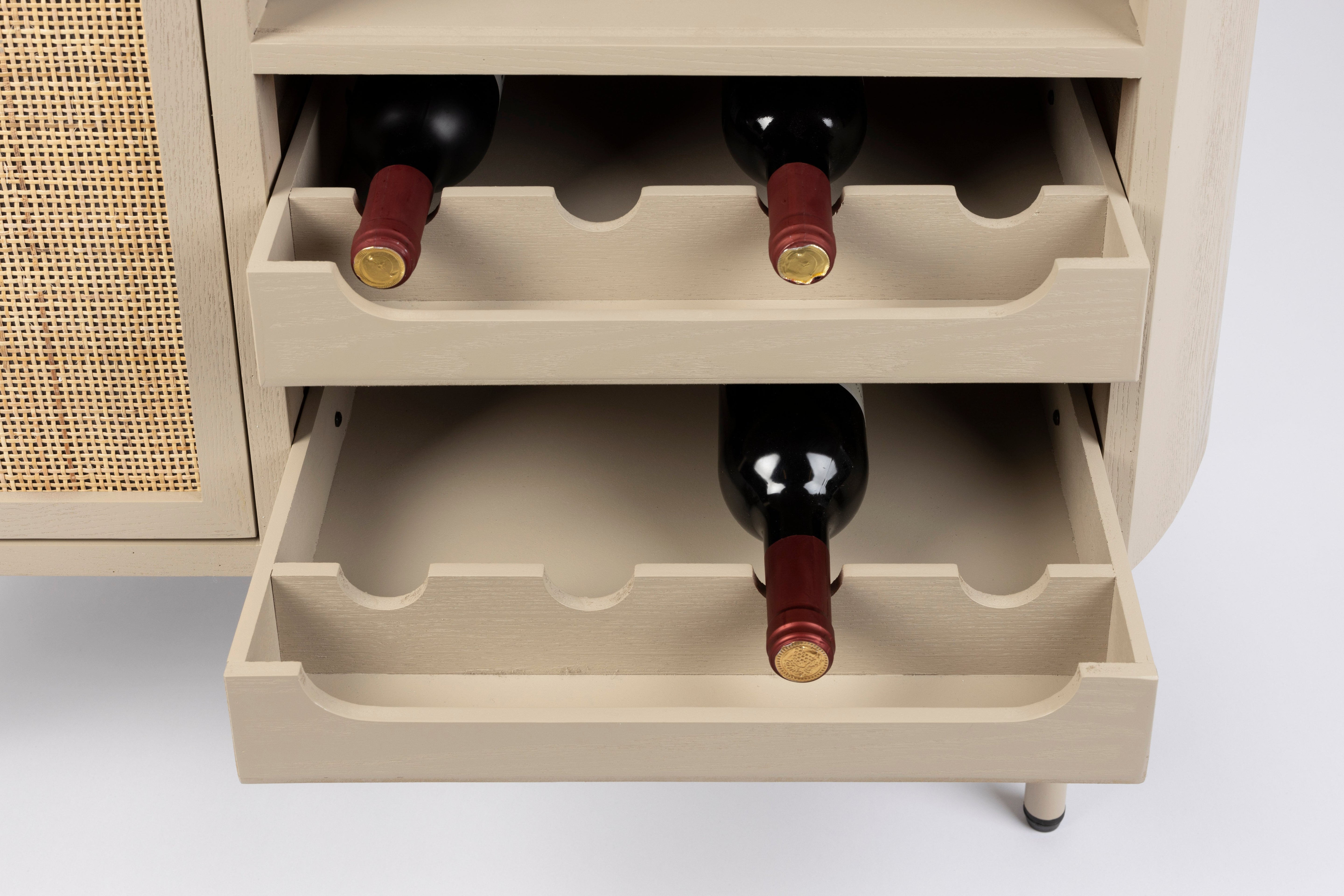 Wine Cabinet Amaya Low White Label Living Eye on Design