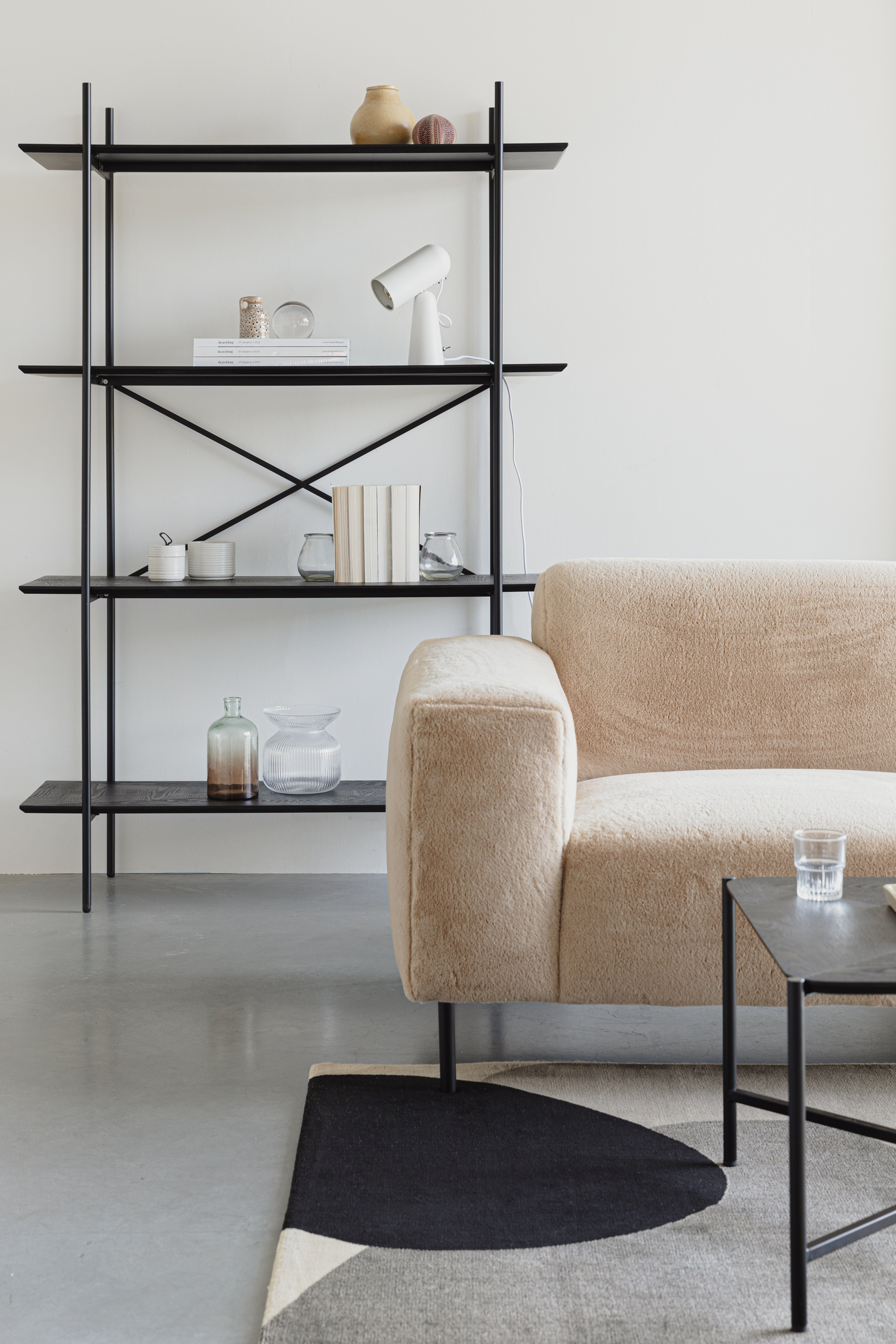 Shelf Cabinet Marcio Black White Label Living Eye on Design