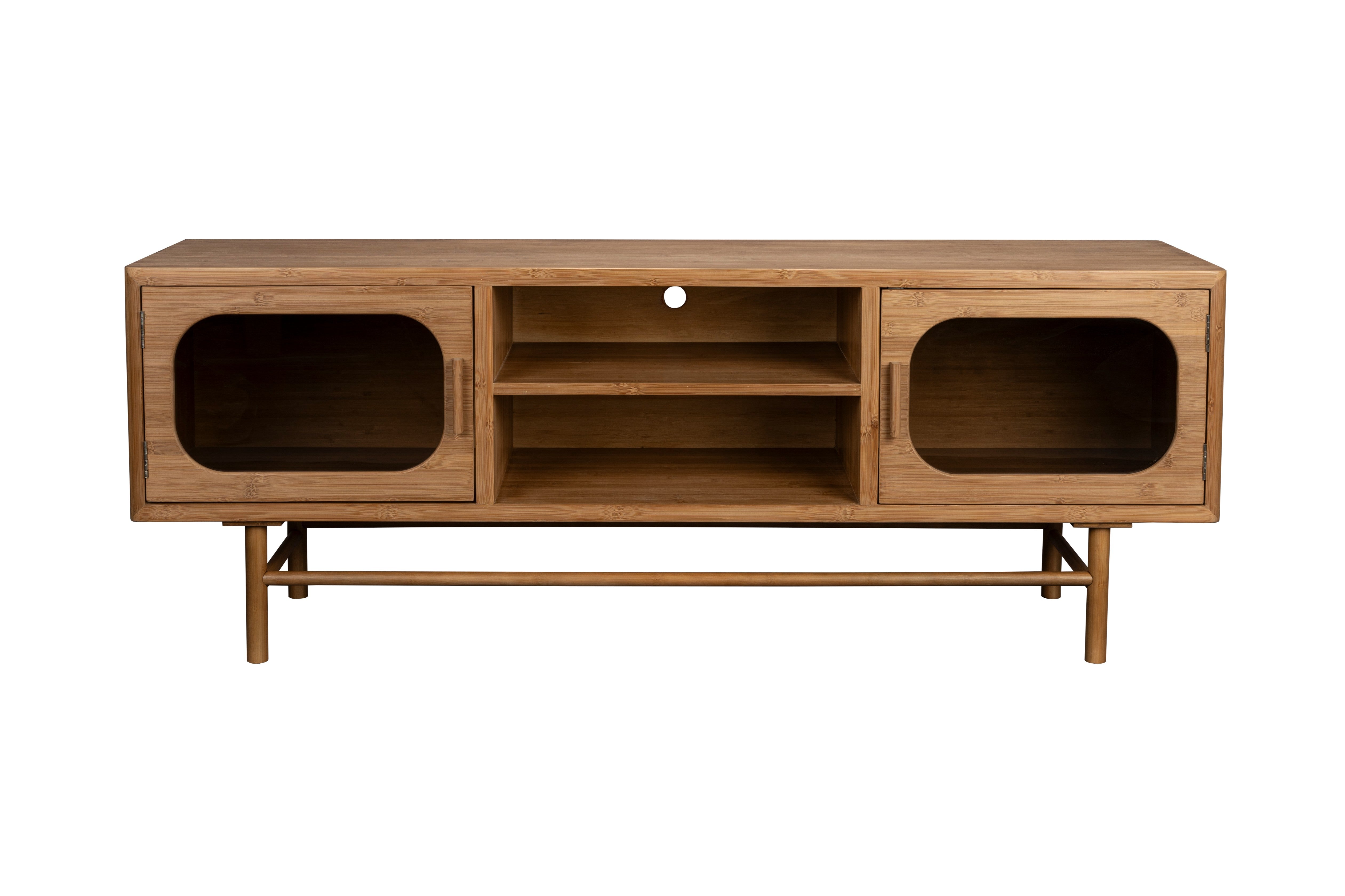 CAROUN TV cabinet carbonized bamboo wood