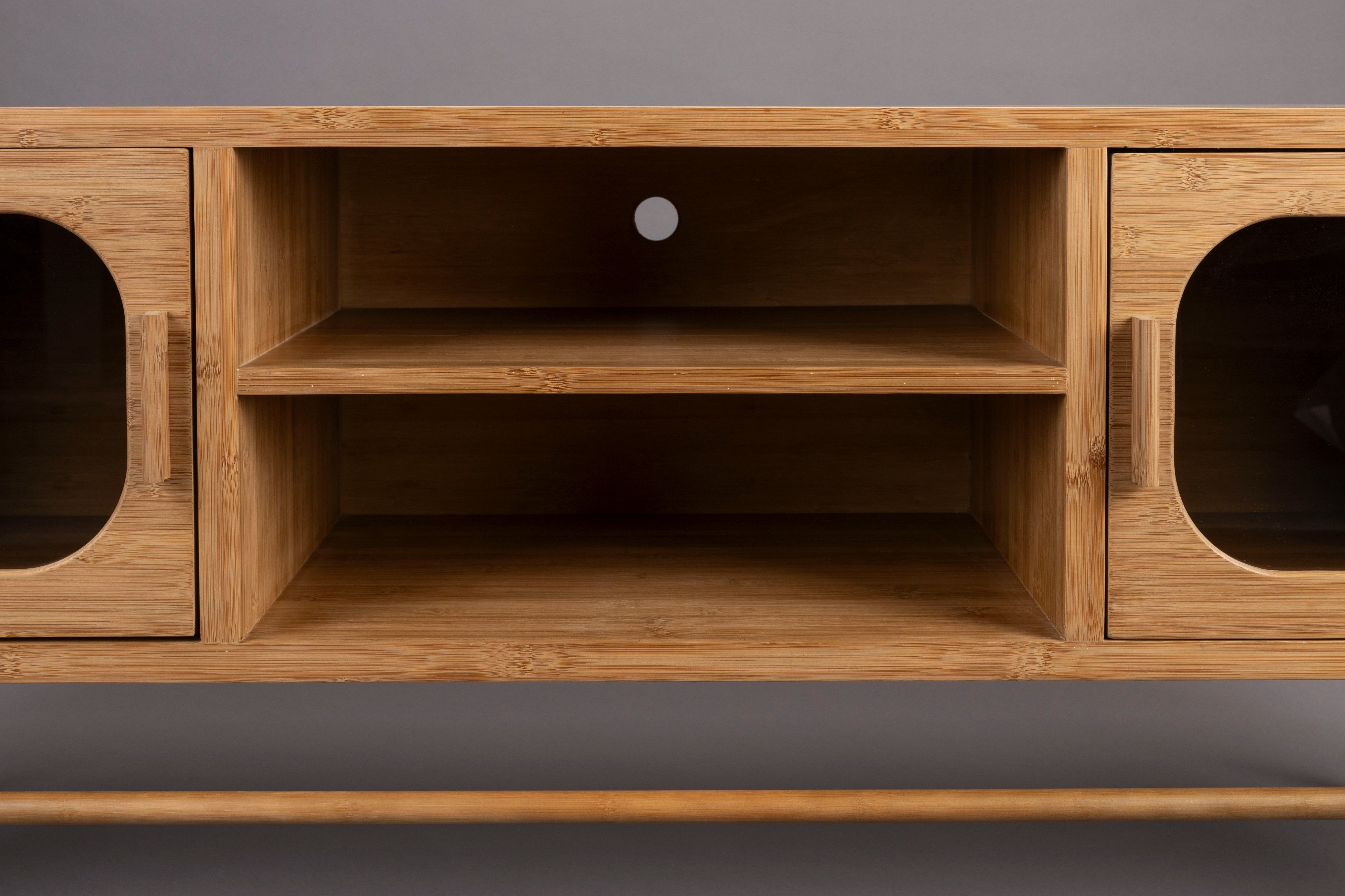 CAROUN TV cabinet carbonized bamboo wood