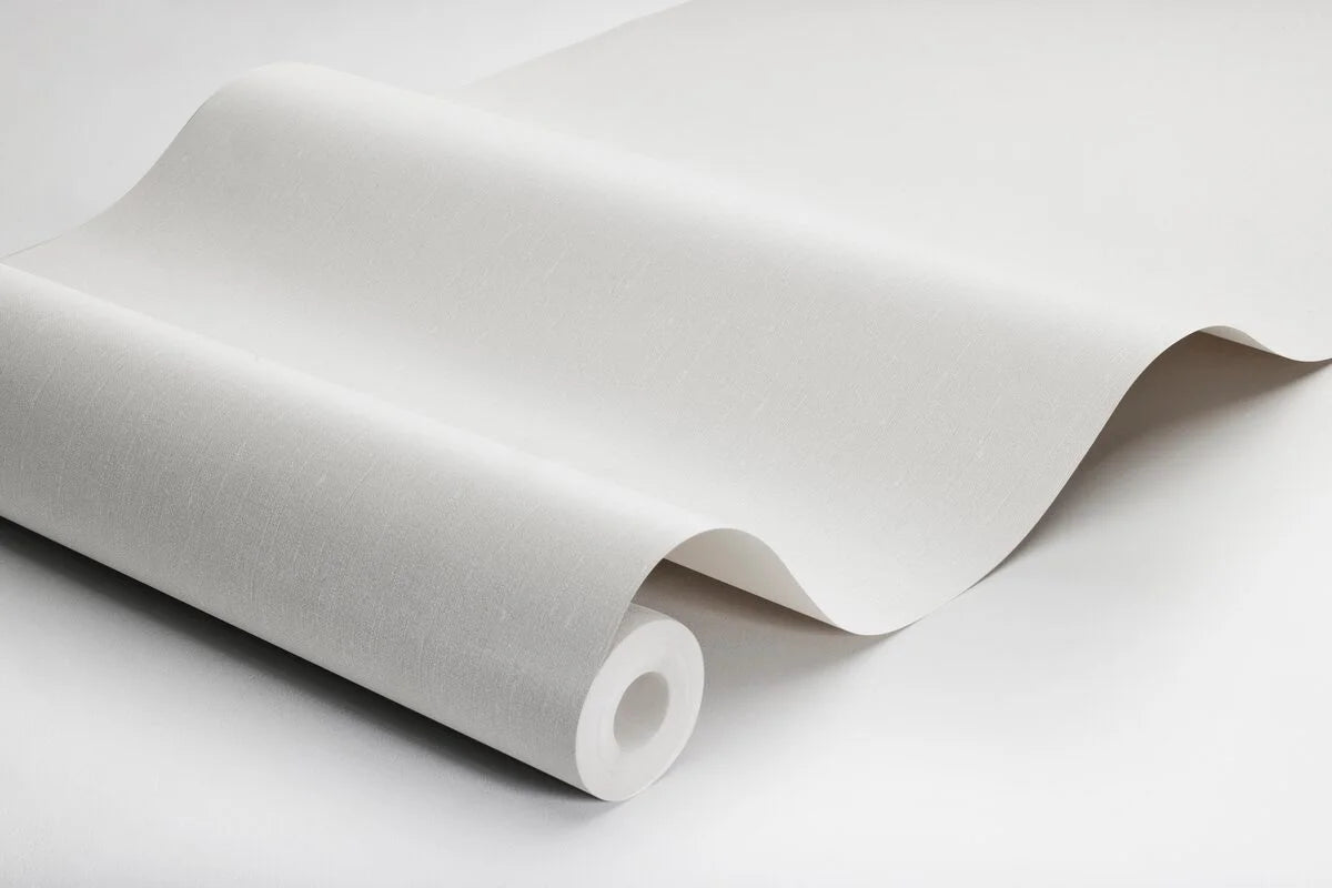 Structural wallpaper imitating linen LINEN - FLAX FIBER gray-beige