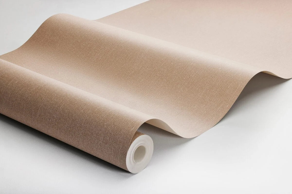 Structural wallpaper resembling linen - TERRACOTTA