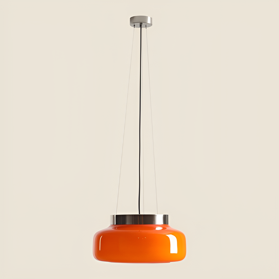 Bonbon orange hanging lamp