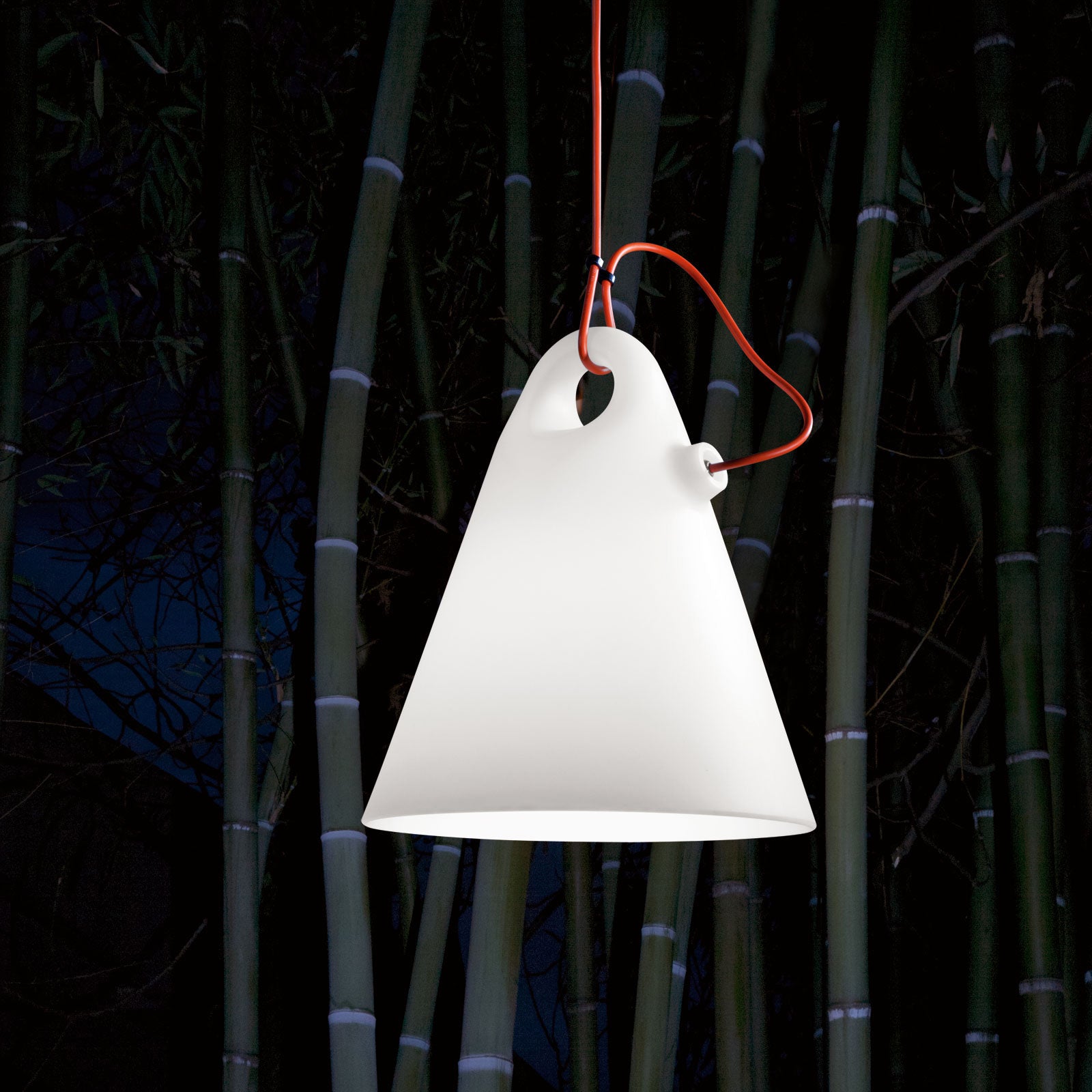 TRILLY White Outdoor Pendant Lamp