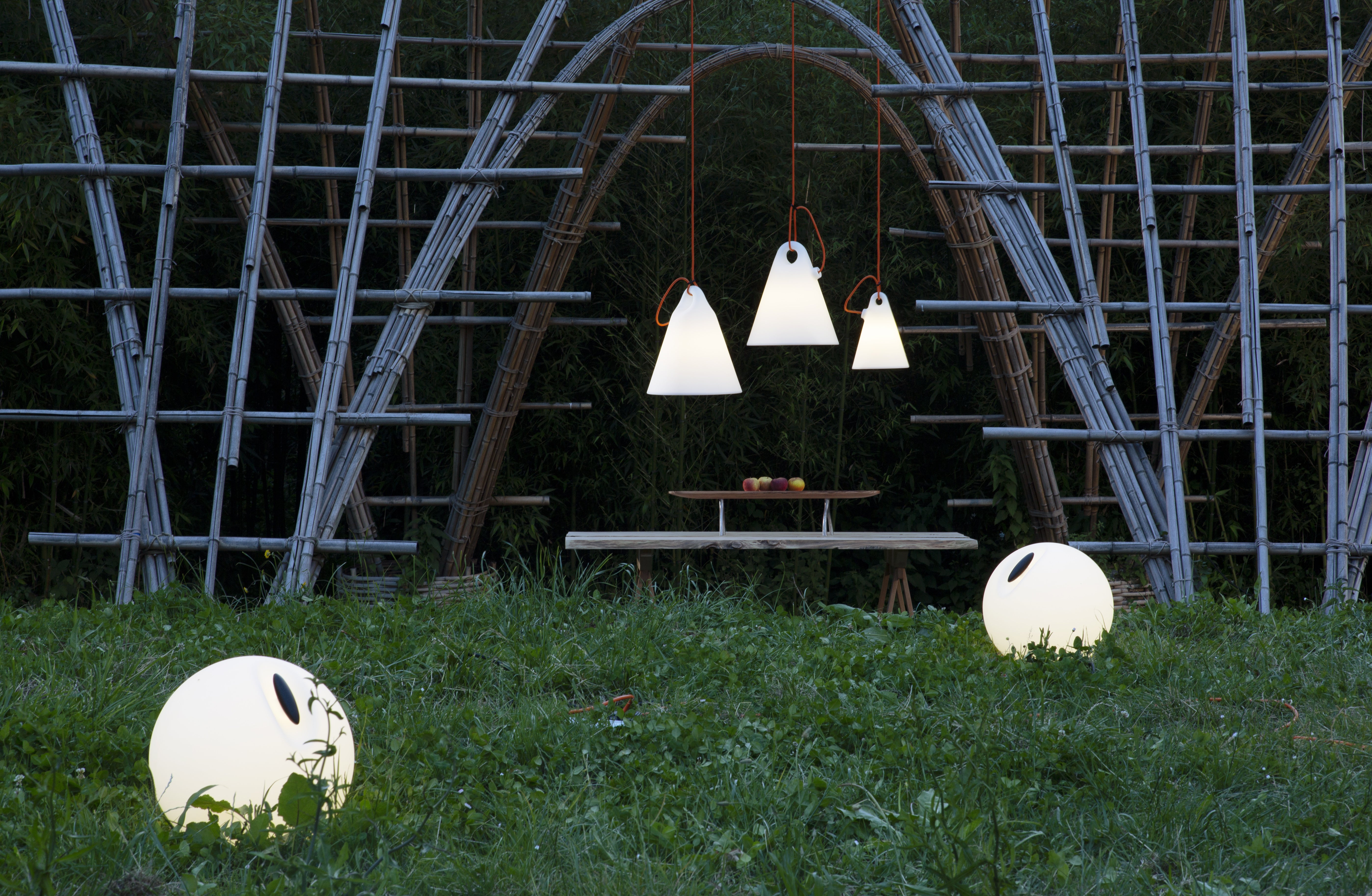 TRILLY White Outdoor Pendant Lamp
