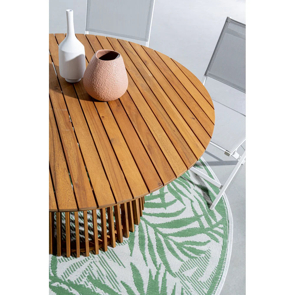RODANO round outdoor table acacia wood