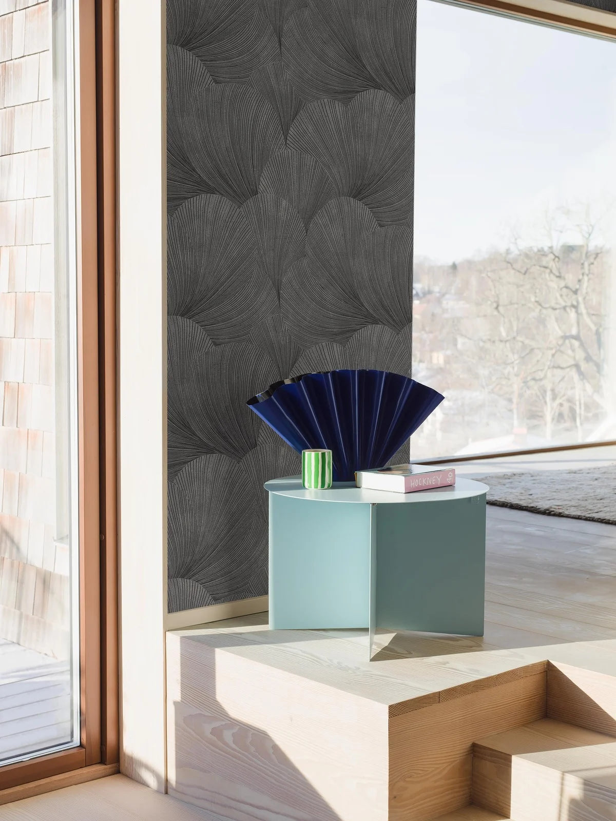 Vlies-Tapete mit abstraktem Muster MIRAGE grau