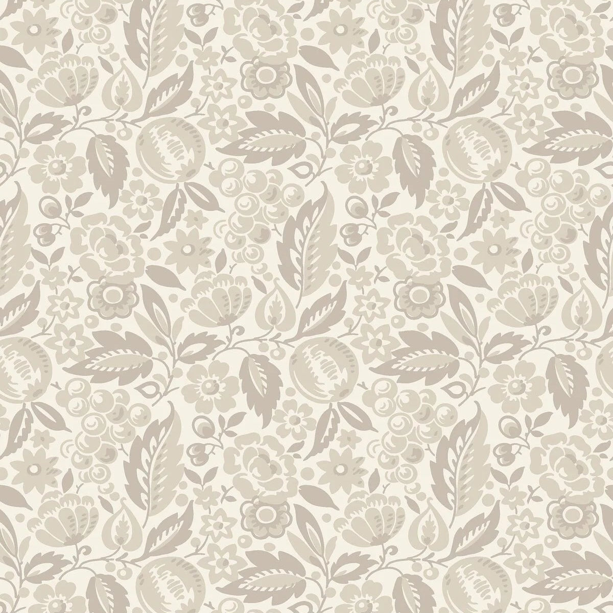 ELISE Beige Floral Pattern Wallpaper