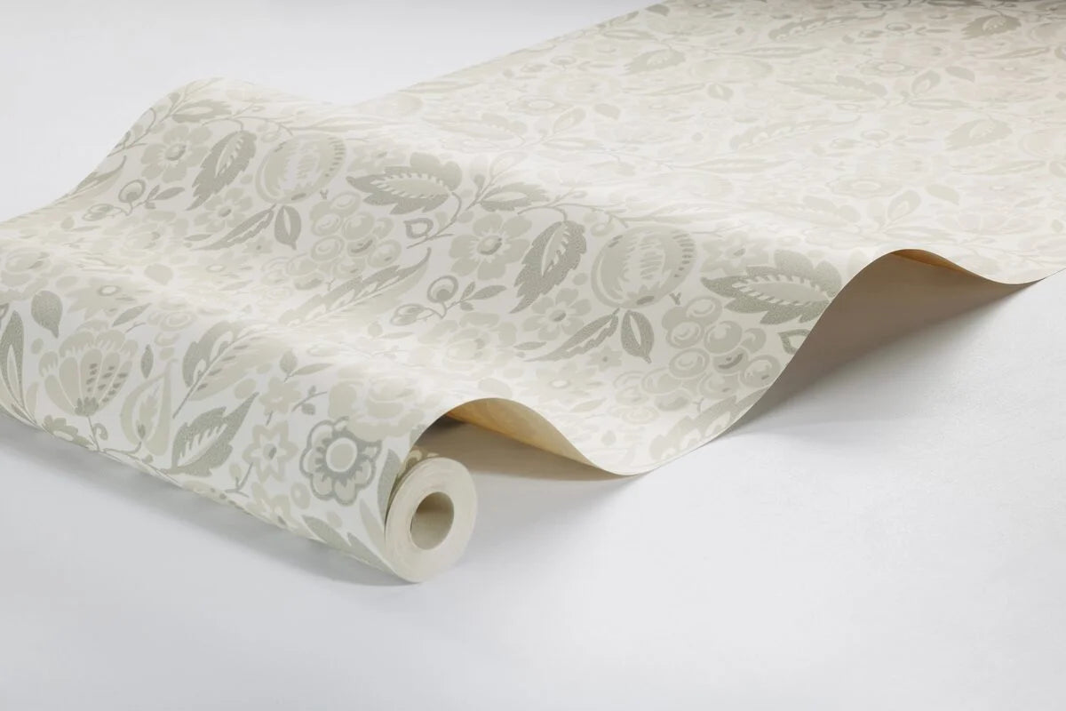 ELISE Beige Floral Pattern Wallpaper