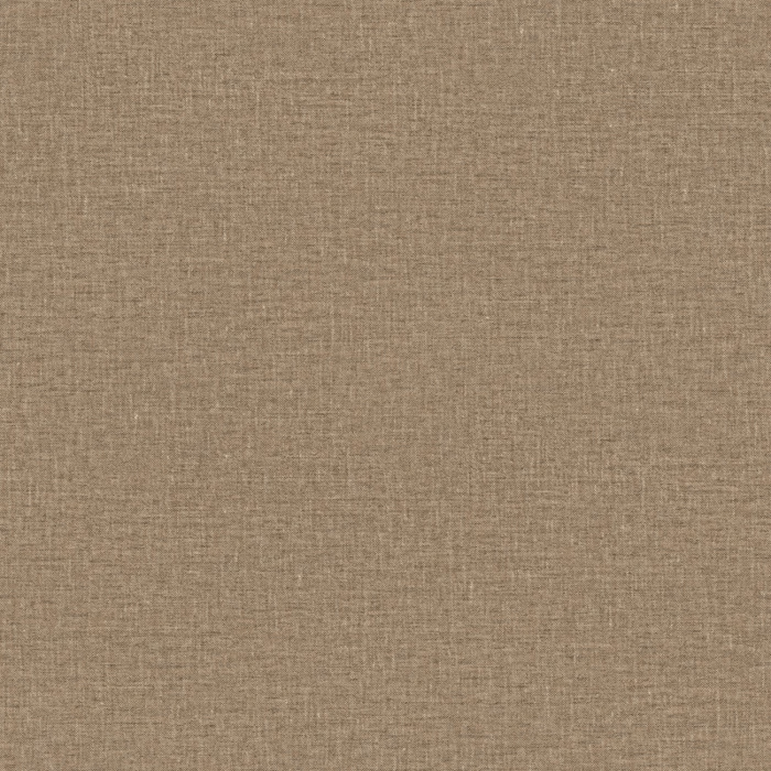 Structural vinyl wallpaper imitating linen canvas LINA - TABAC warm brown