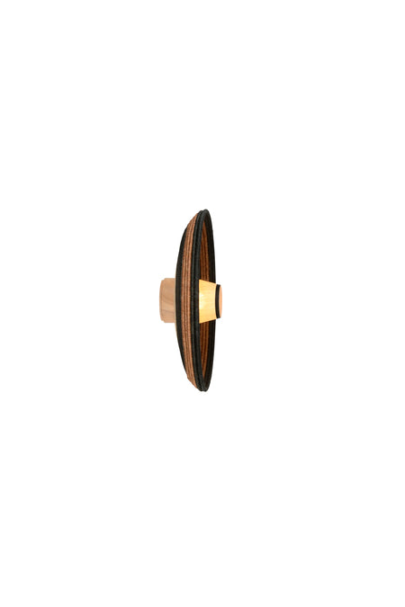 Grasbronze -Wandlampe mit Grün