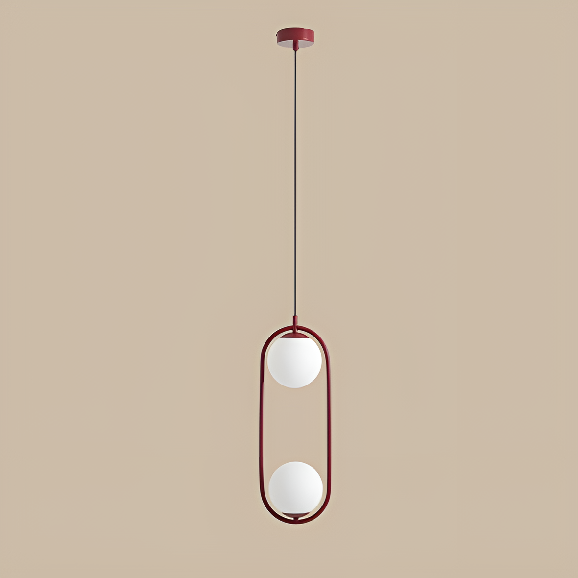 Hängelampe RIVA DUO burgund