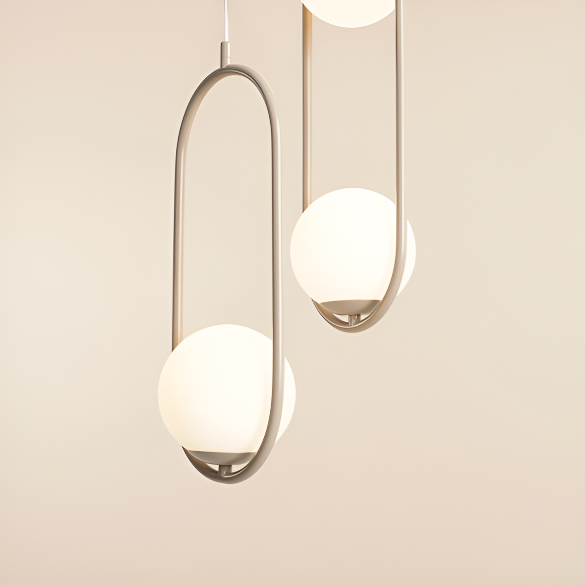 Hängelampe RIVA beige