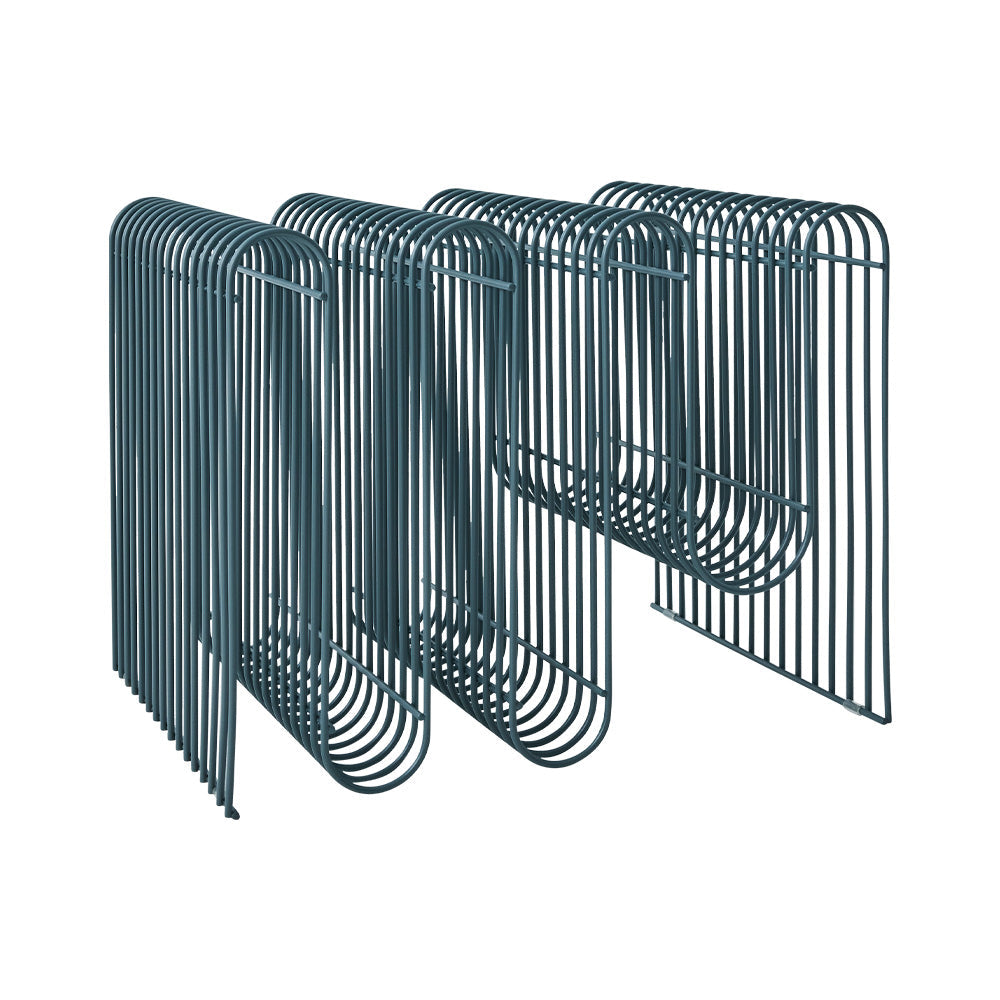 CURVA Blue Magazine Rack
