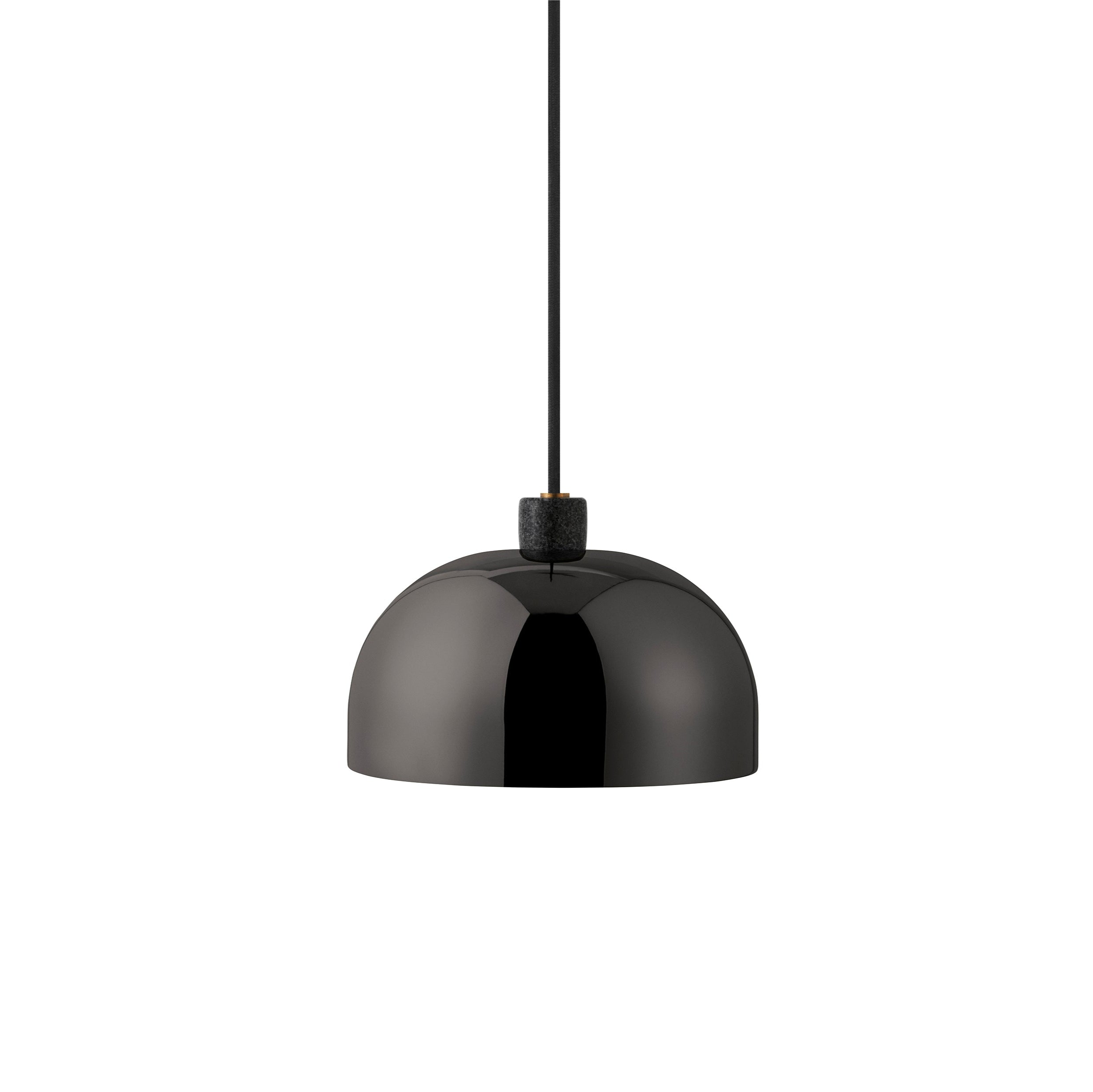 GRANT schwarze Pendelleuchte mit schwarzem Granit