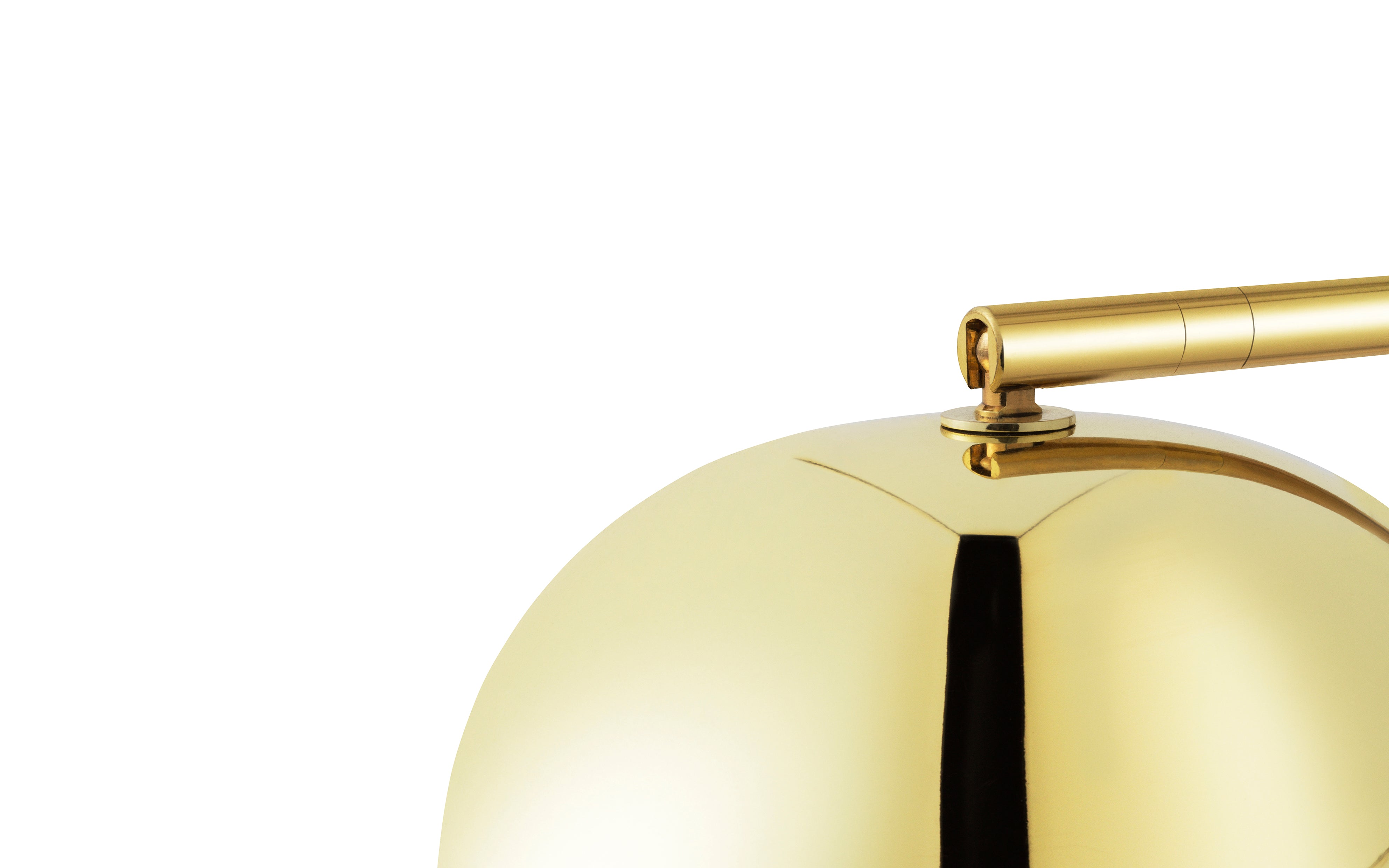 GRANT wall lamp in gold with black granite