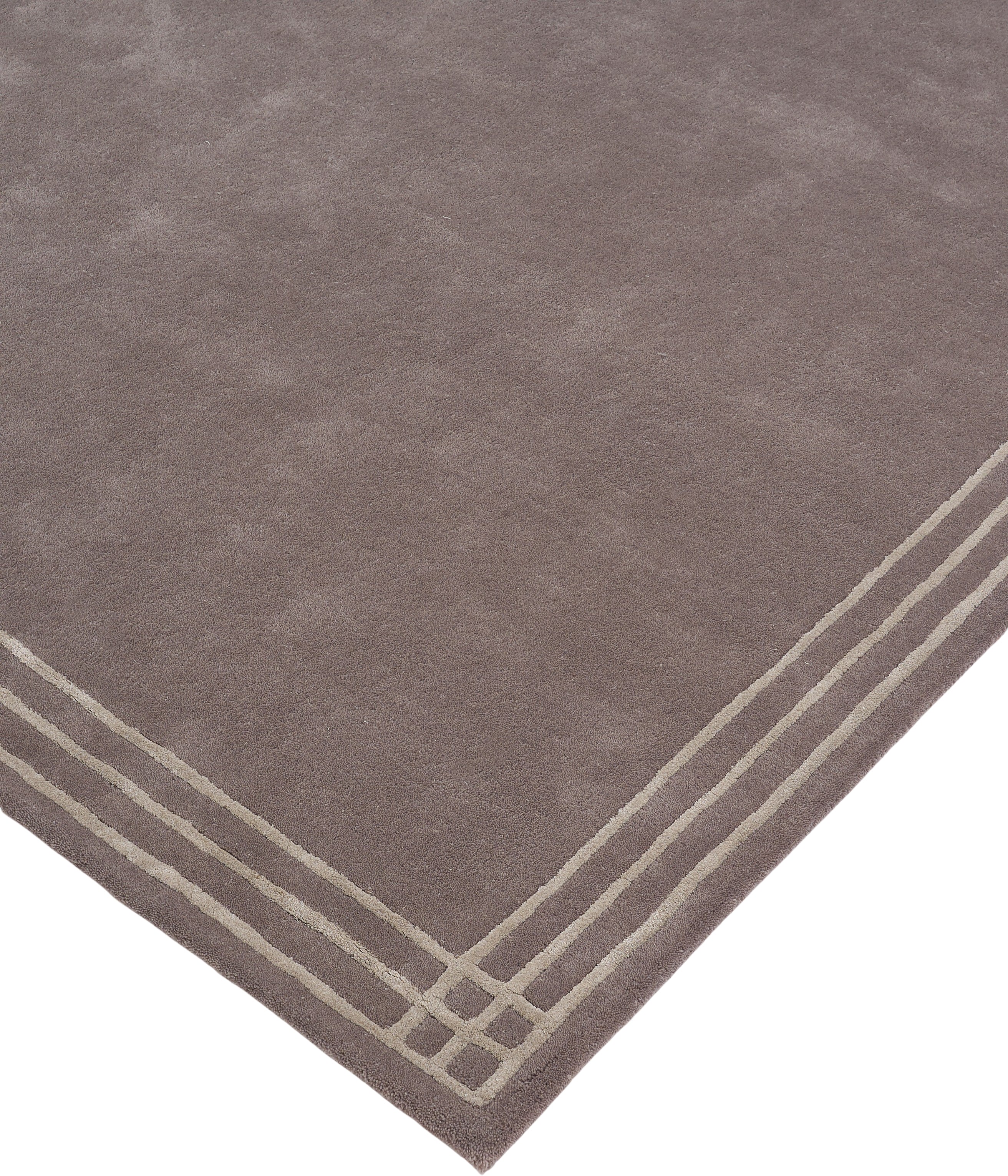 LINEA gray rug with cream lines