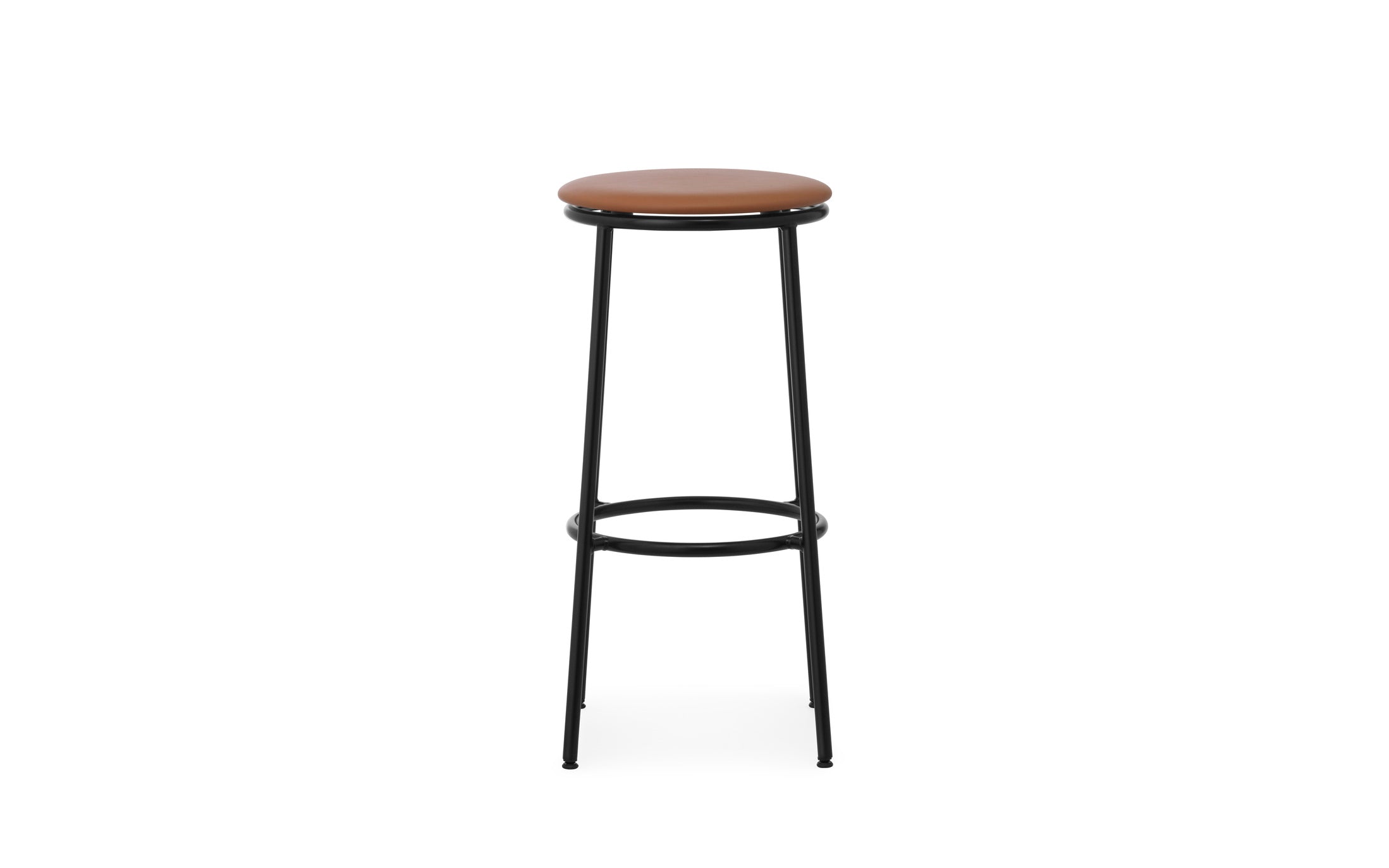 Braund Black Circa Bar Stuhl mit Schwarz