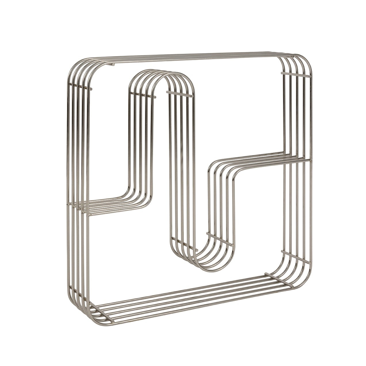 CURVA Silver Wall Shelf