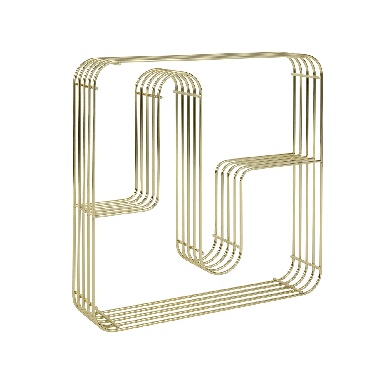 CURVA Gold Wall Shelf