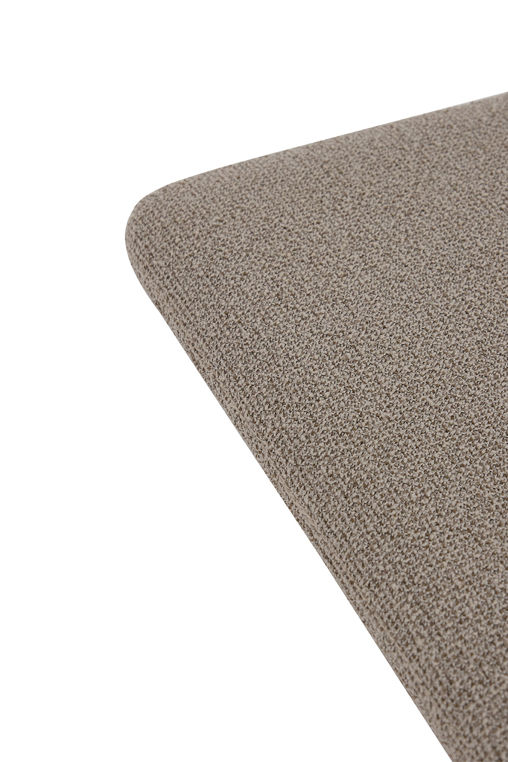 CURVA taupe bouclé seat cushion