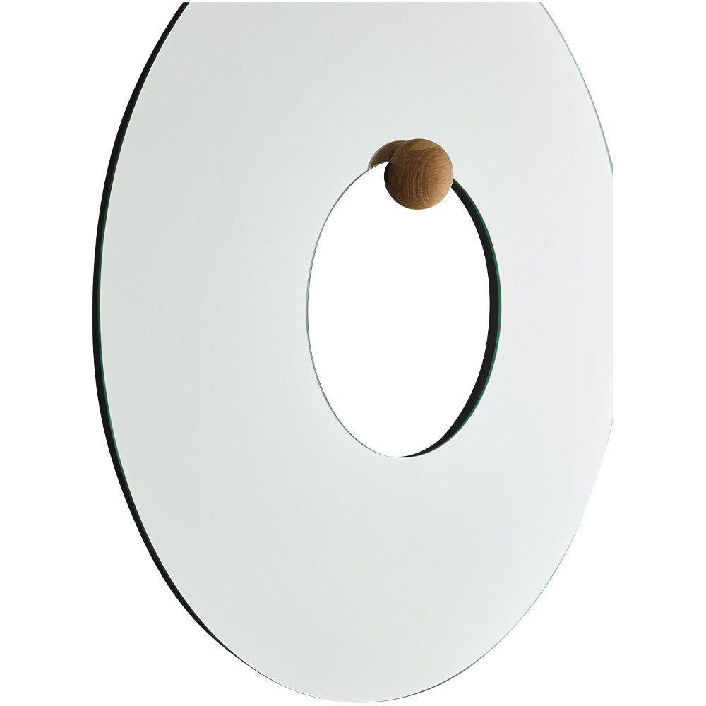 Round Mirror CASTELLUM Oak Wood