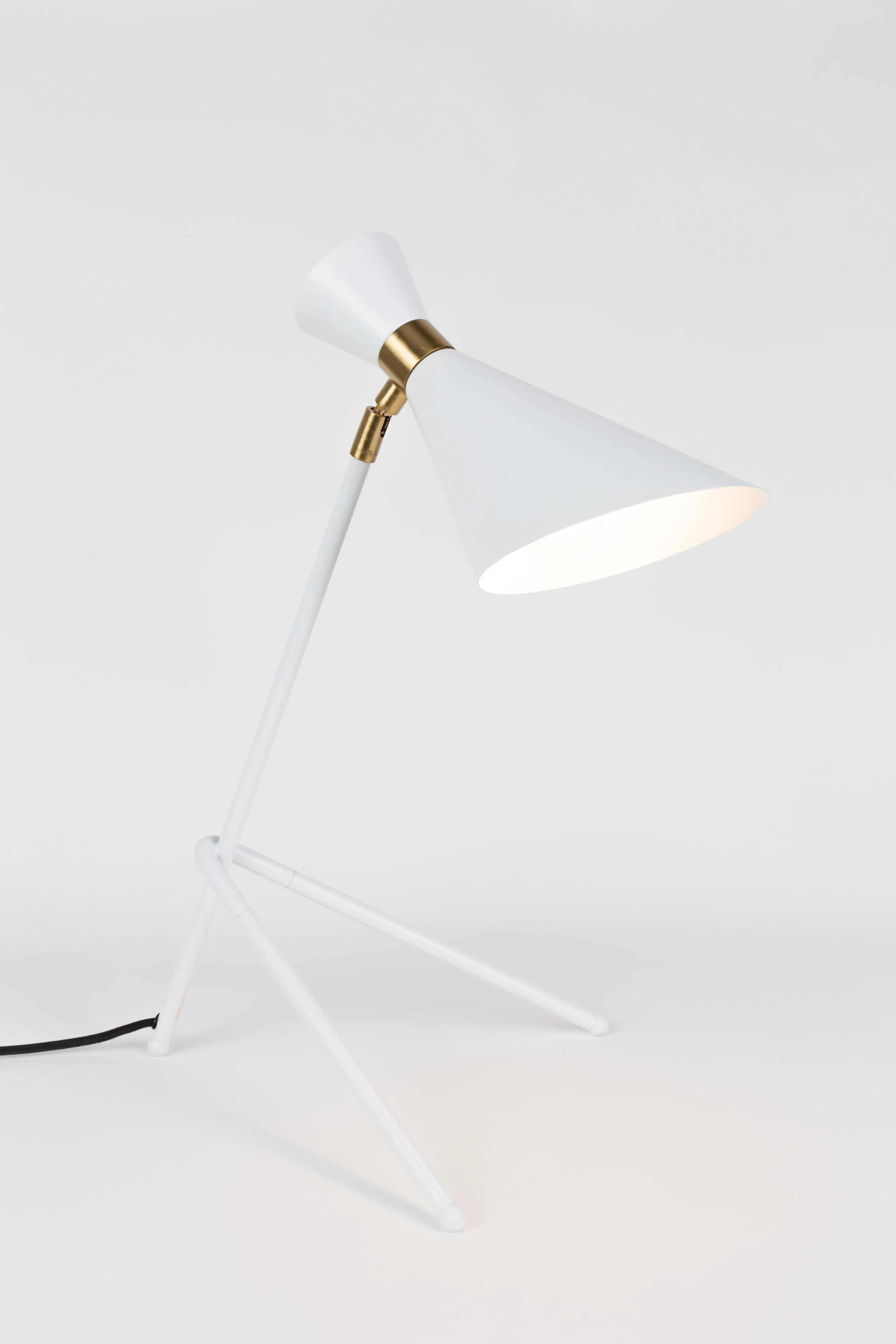 Lampa stołowa SHADY biały – metal