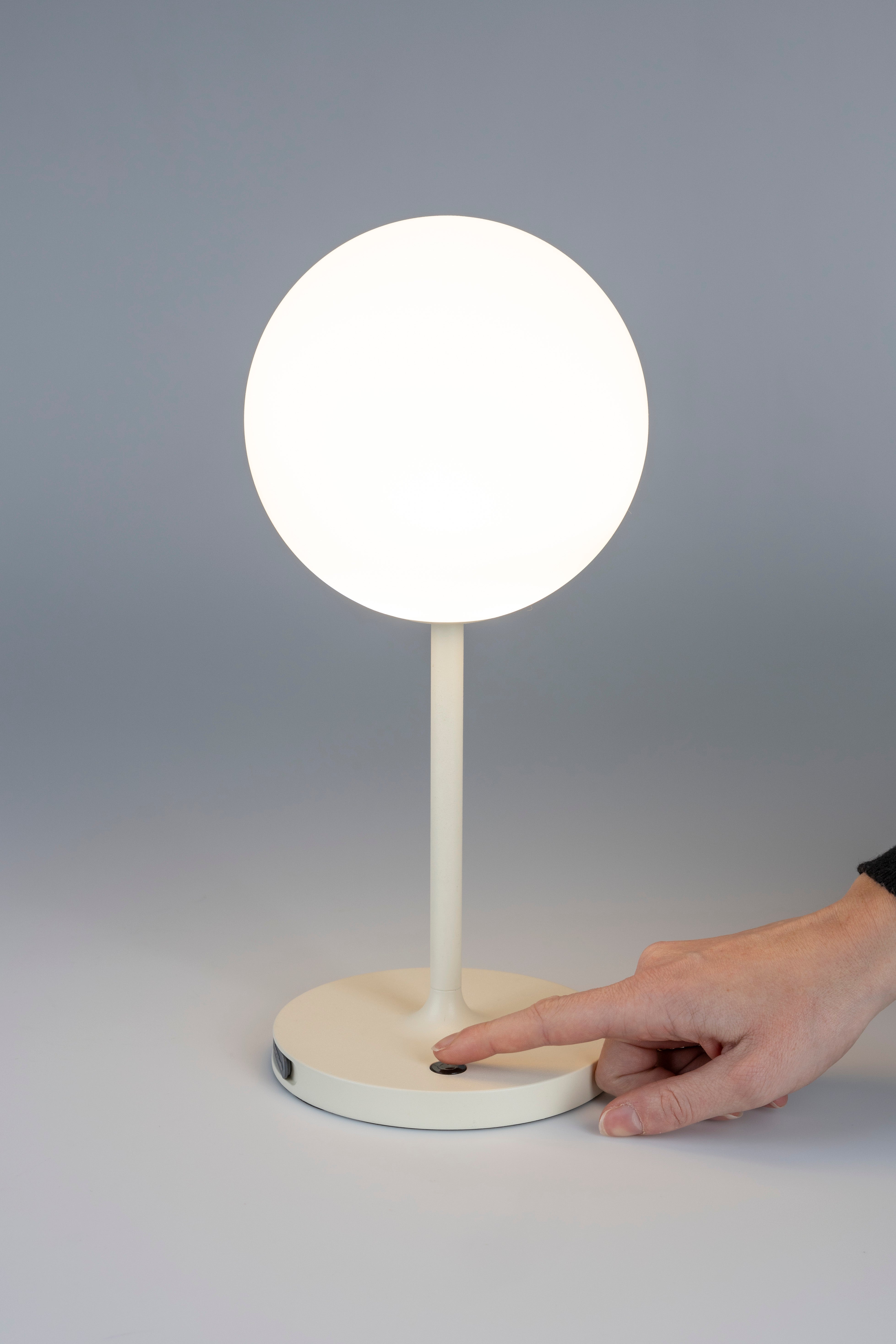 Table Lamp Hub Beige White Label Living Eye on Design