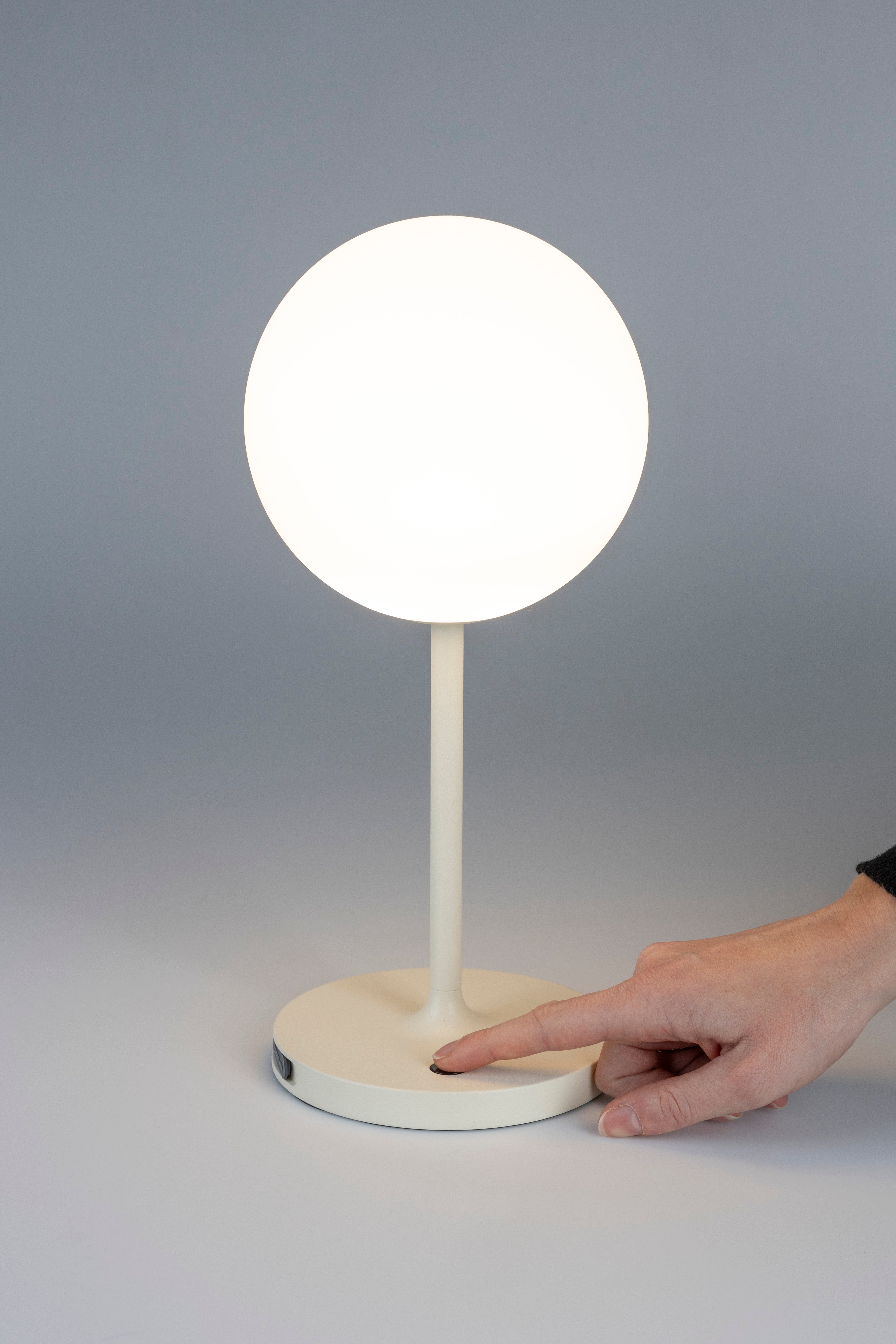Table Lamp Hub Beige White Label Living Eye on Design