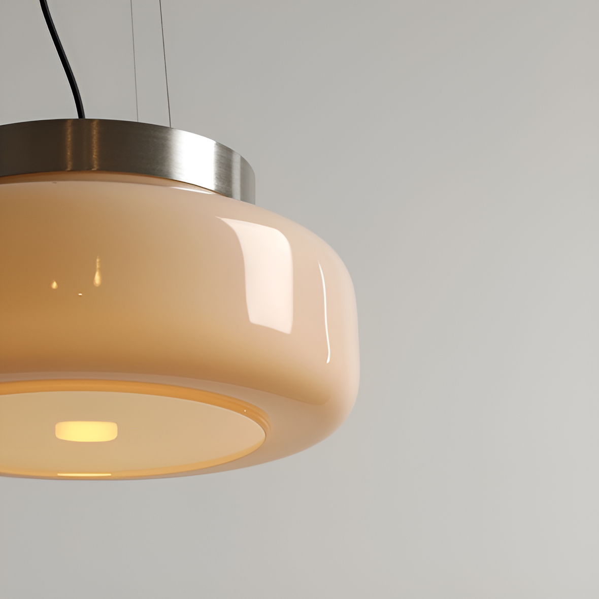 Bonbon beige hanging lamp
