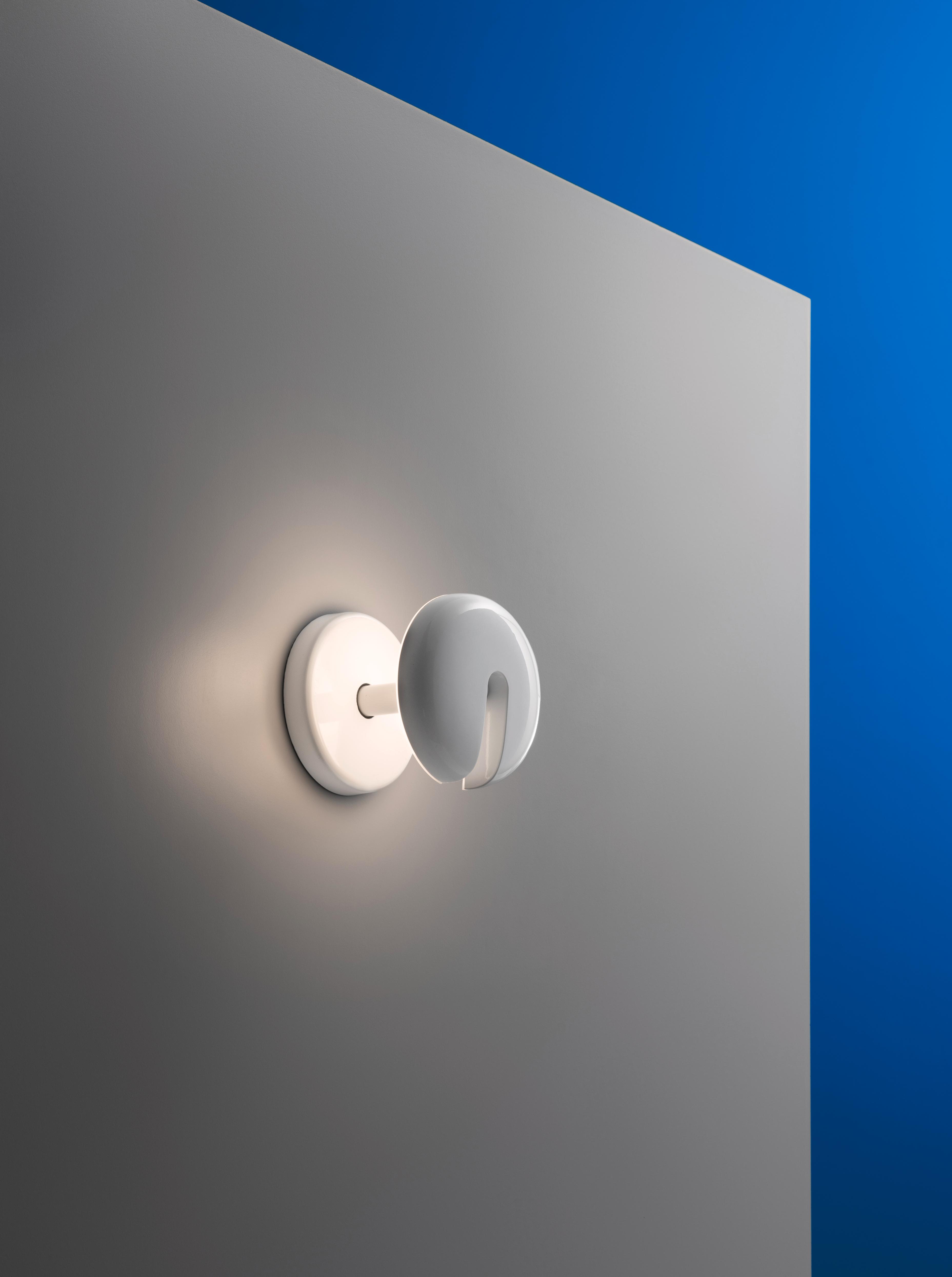 CABRIOLETTE wall lamp in glossy white
