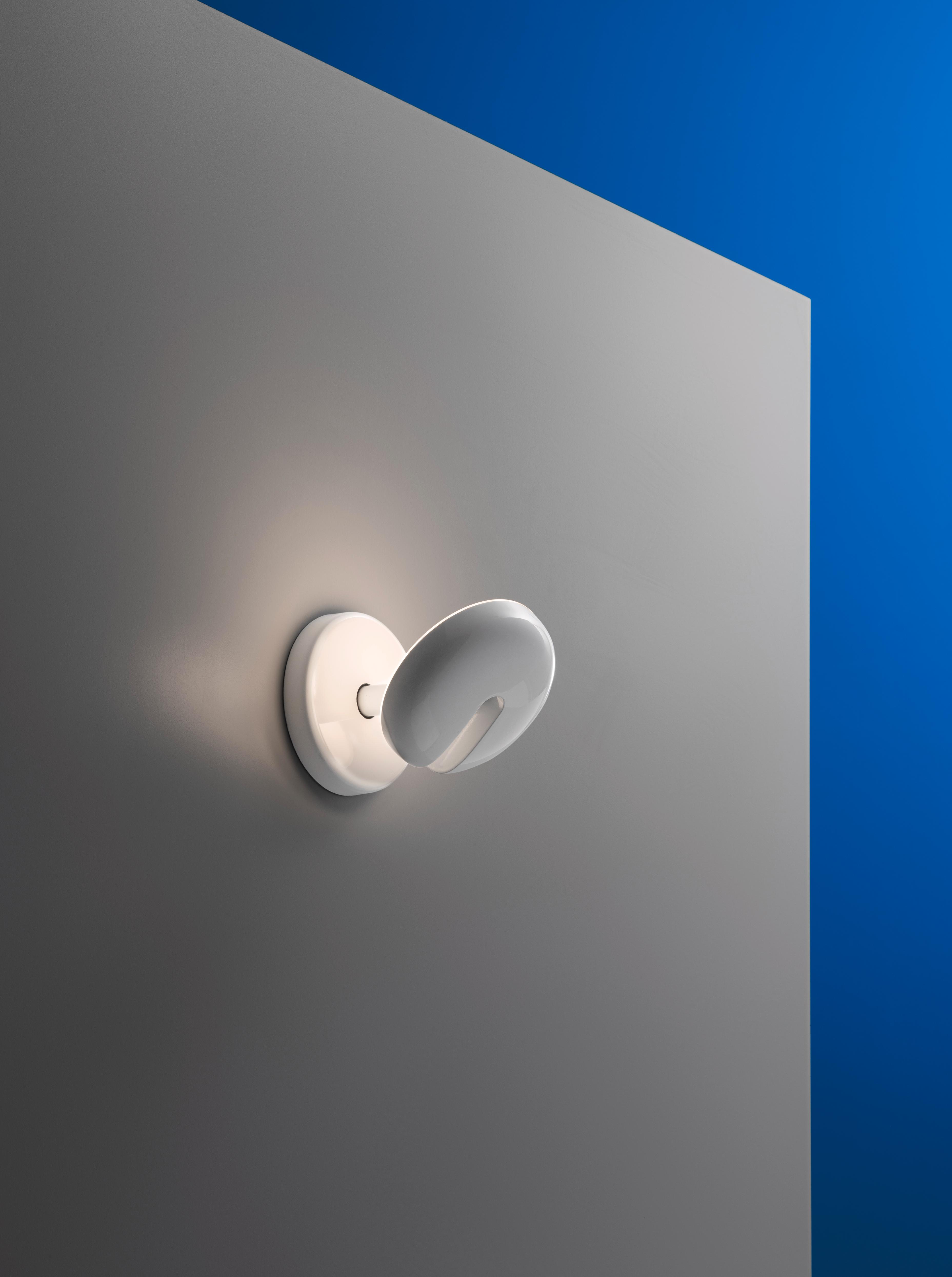 CABRIOLETTE wall lamp in glossy white