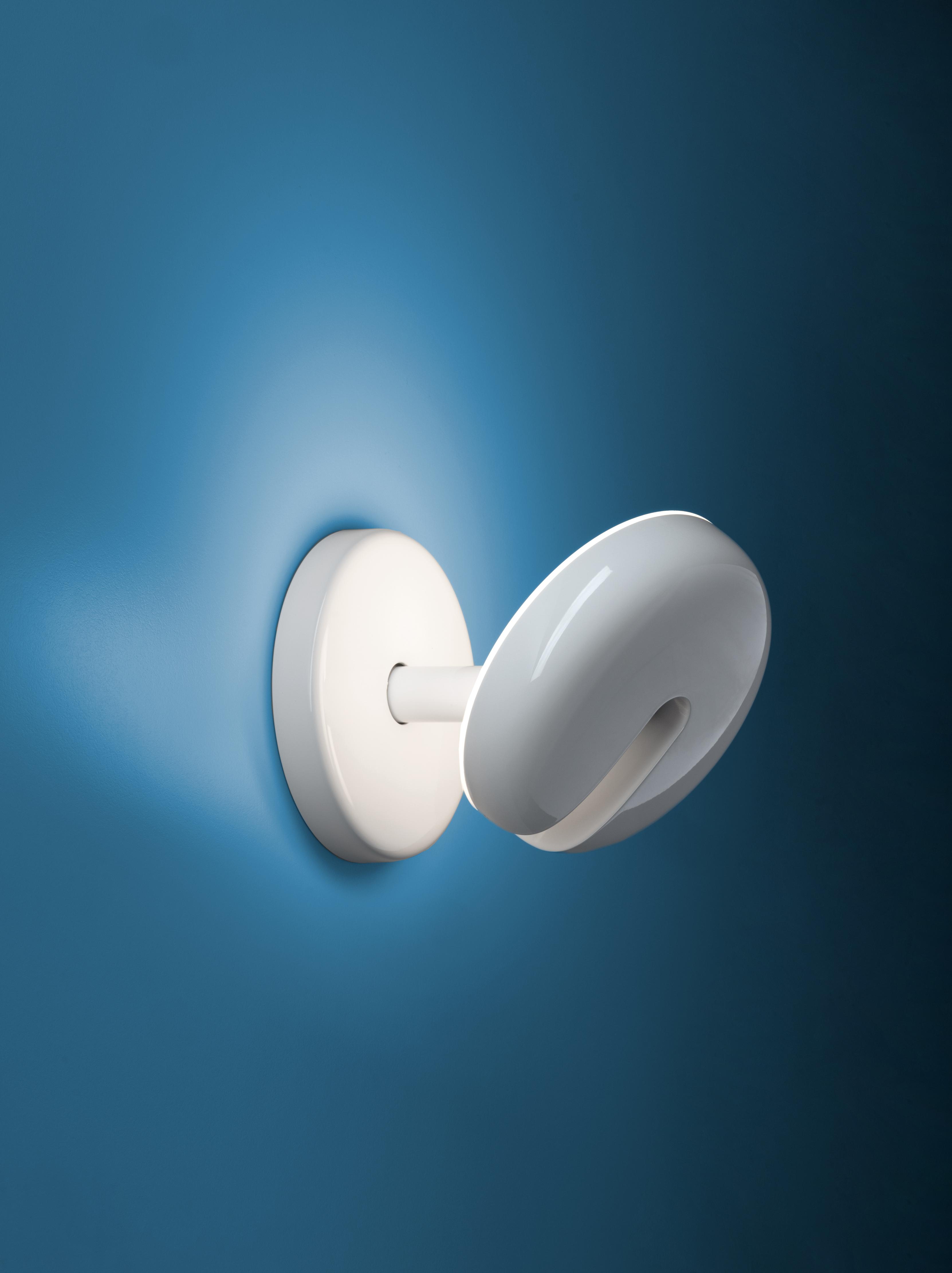 CABRIOLETTE wall lamp in glossy white