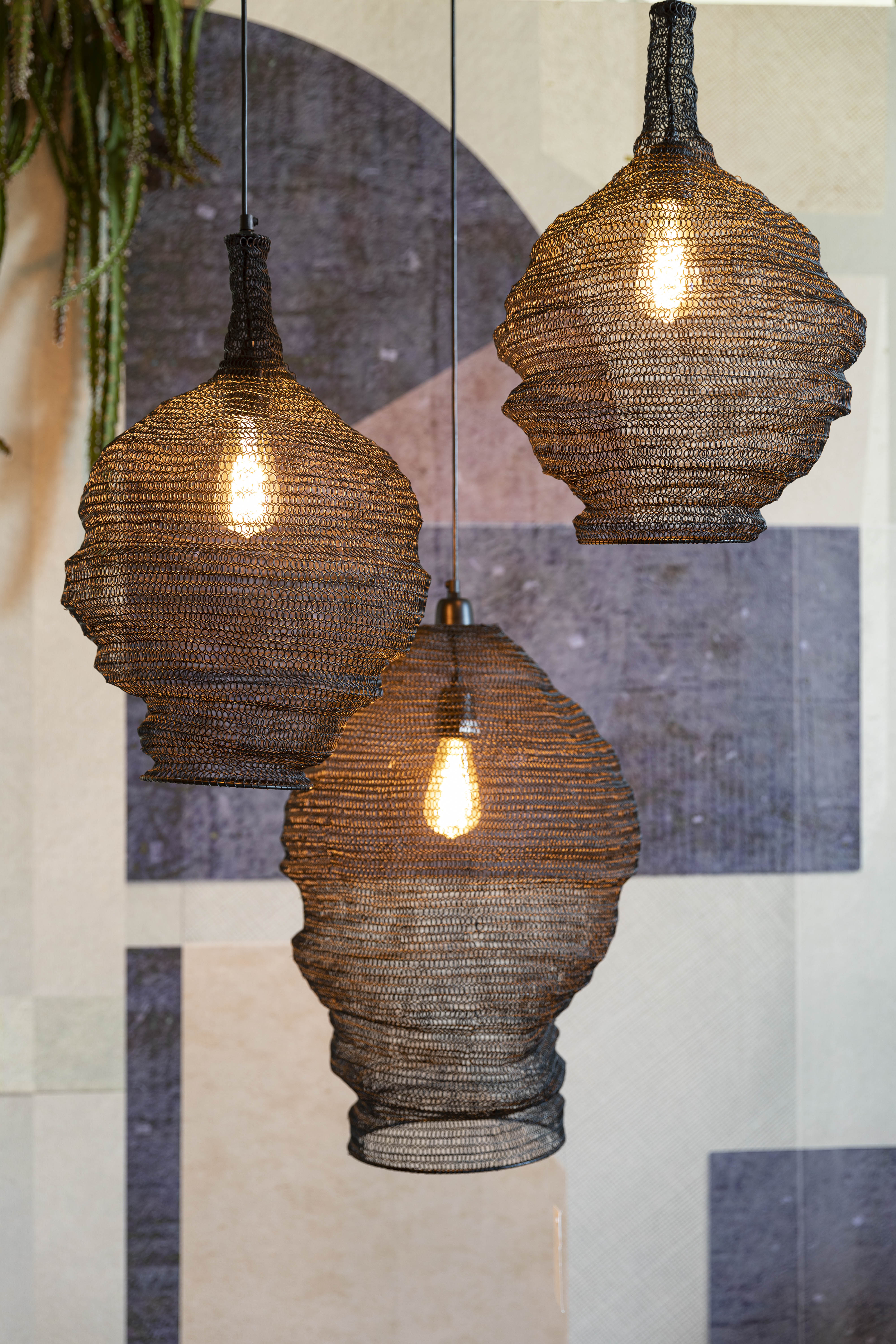 Pendant Lamp Lena M Black White Label Living Eye on Design