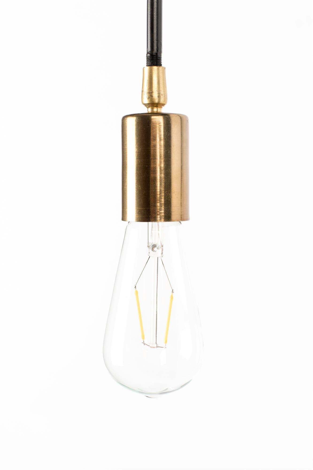 Wandleuchte mit Arm LASSE schwarz mit Gold